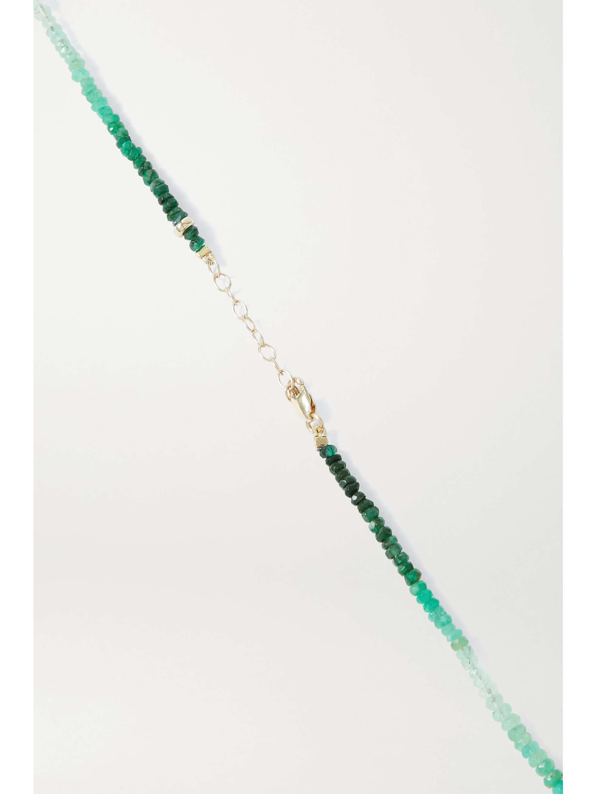 JIA JIA Gold emerald necklace