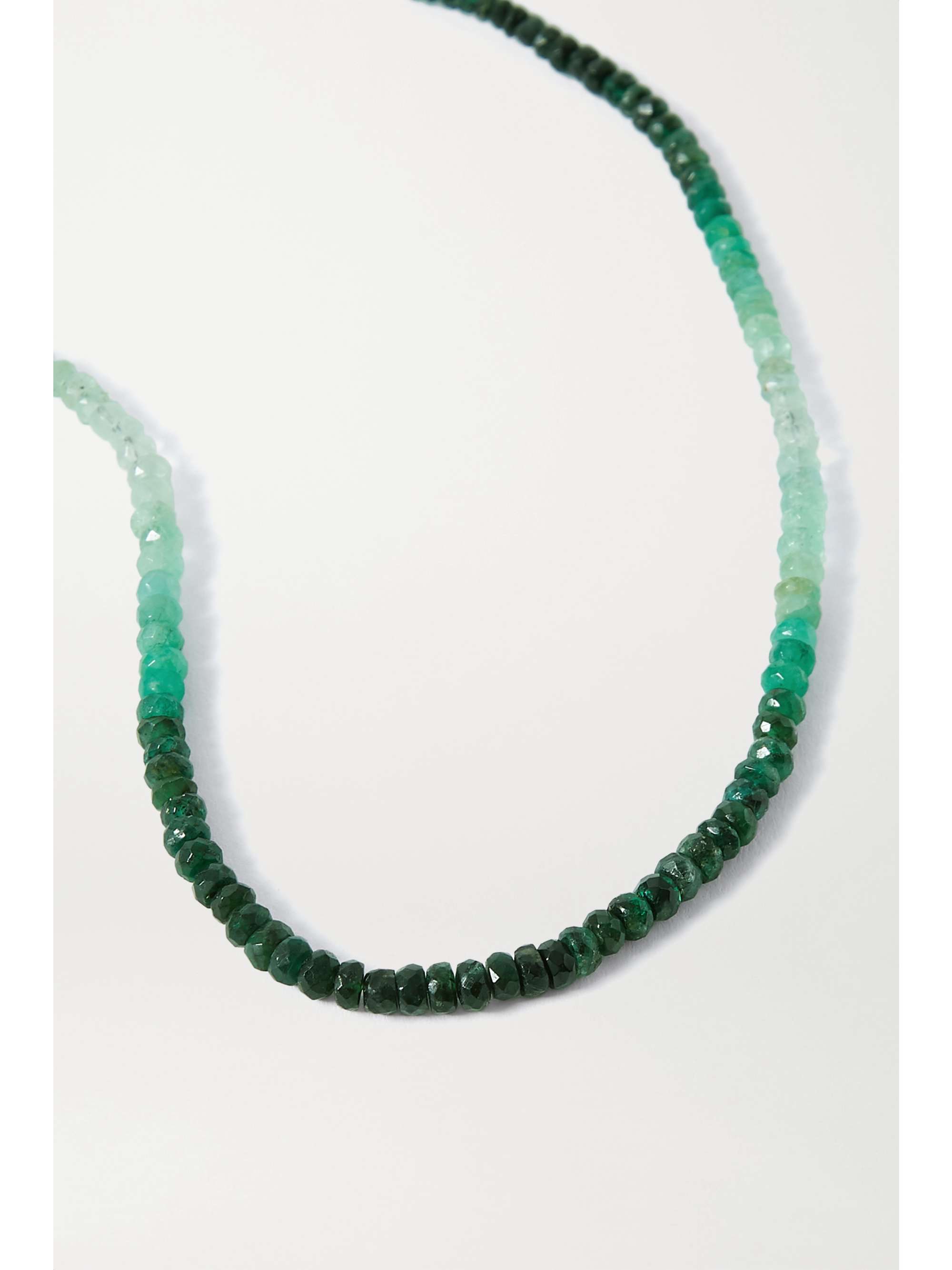 JIA JIA Gold emerald necklace