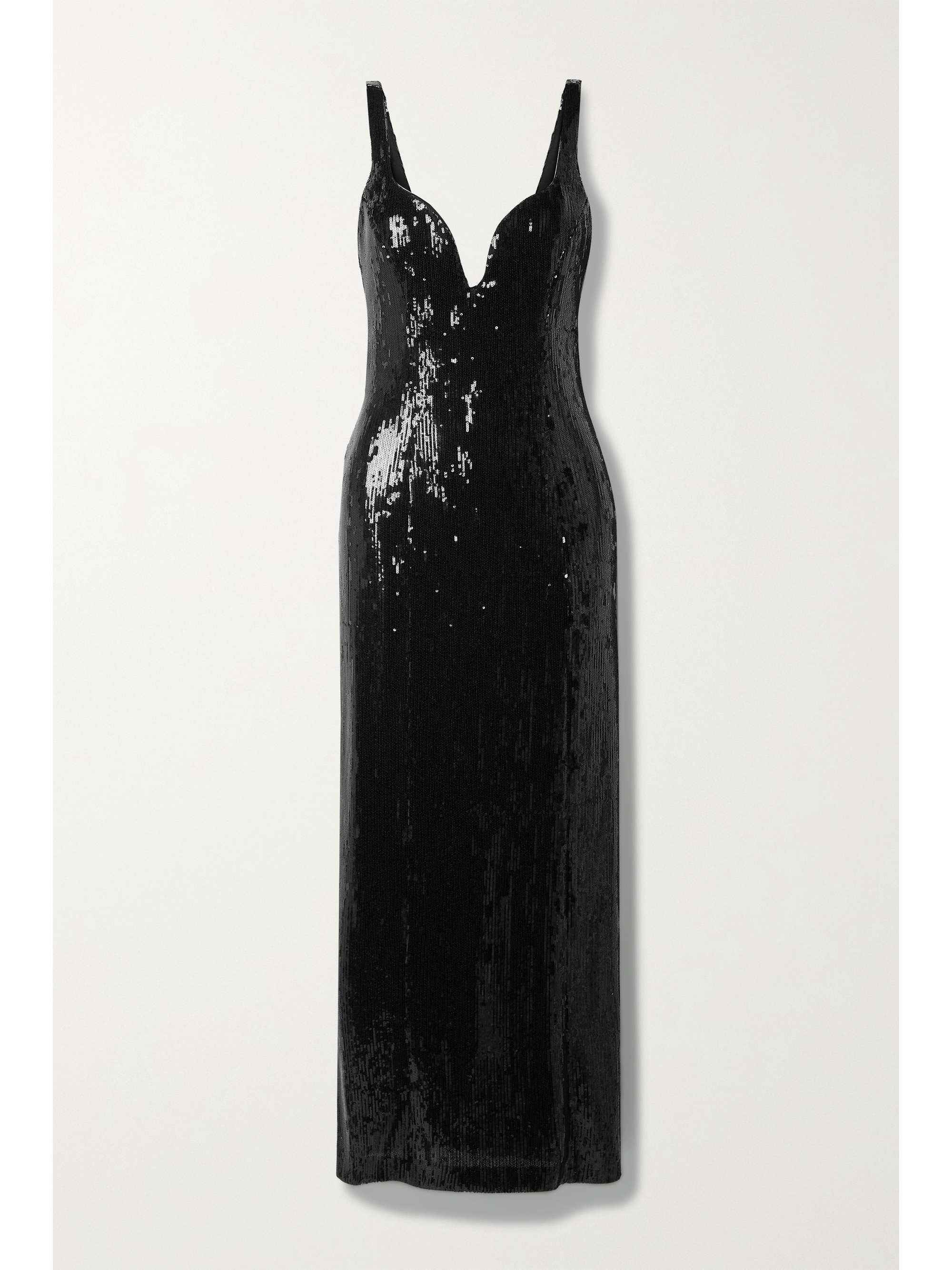 black tulle maxi dress