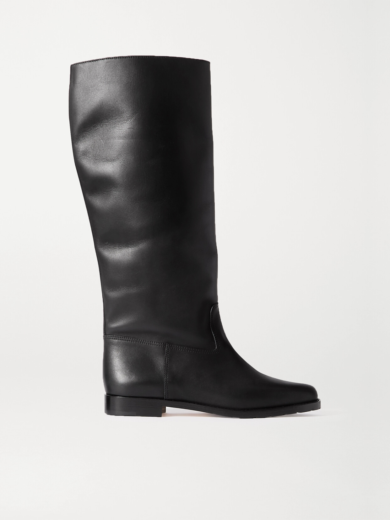 Manolo Blahnik Luchino Leather Knee Boots