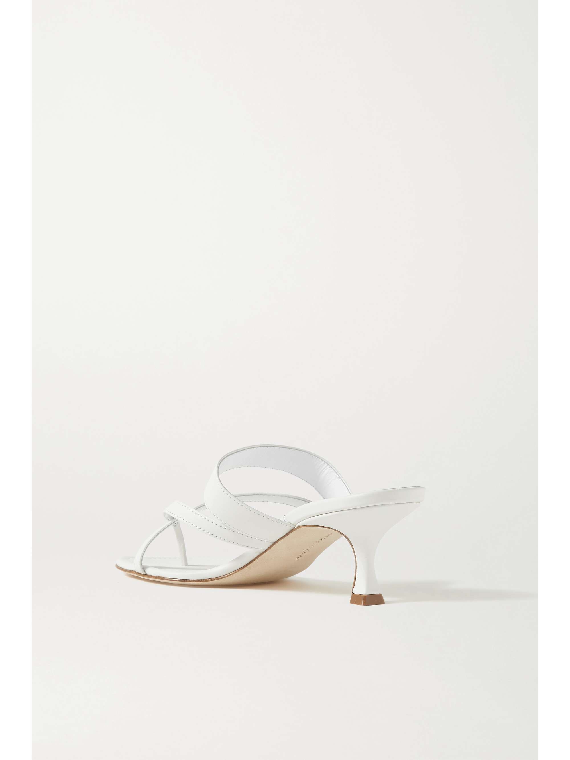 MANOLO BLAHNIK Susa 50 Mules aus Leder