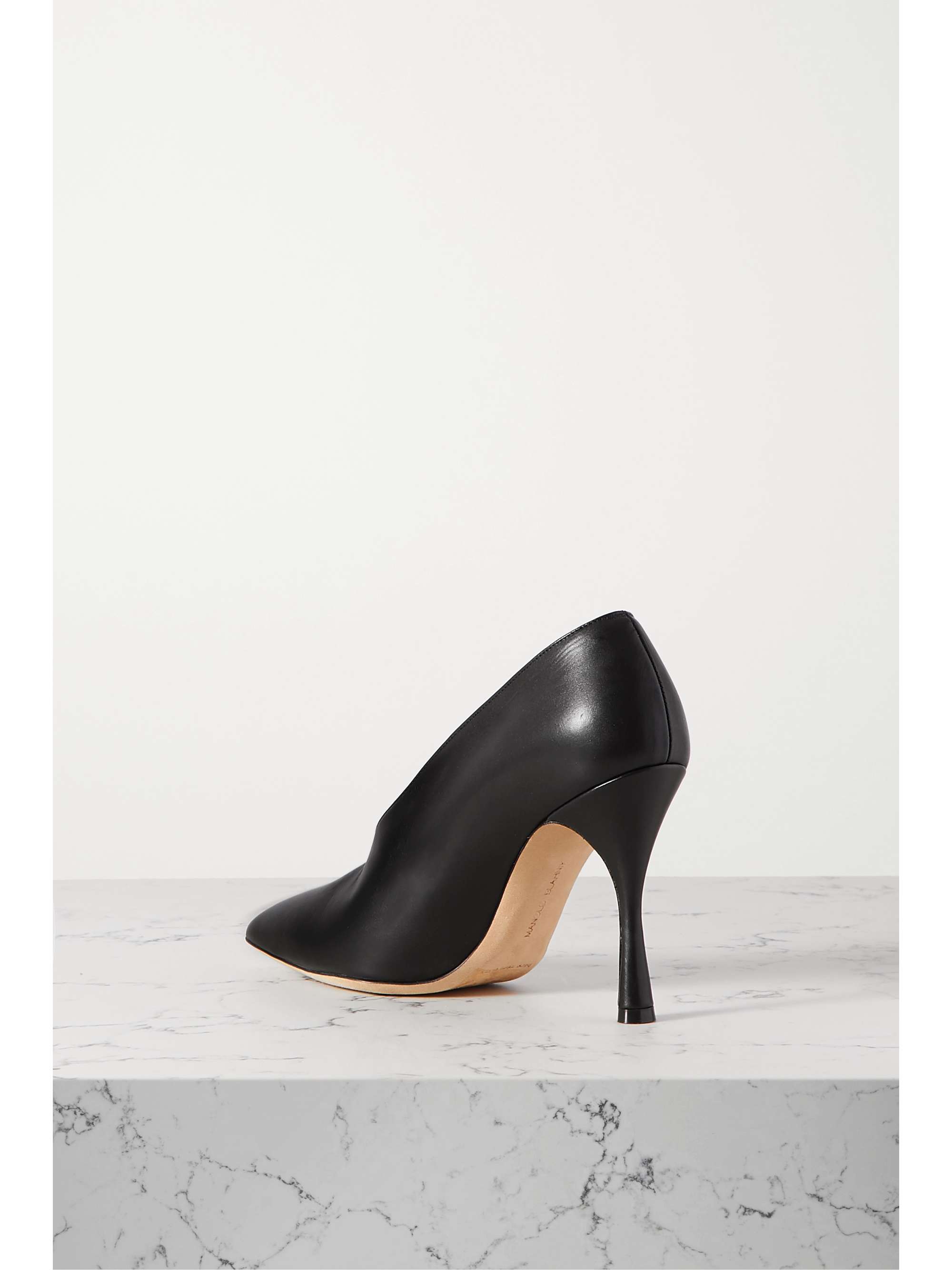 MANOLO BLAHNIK Erminda 105 leather pumps