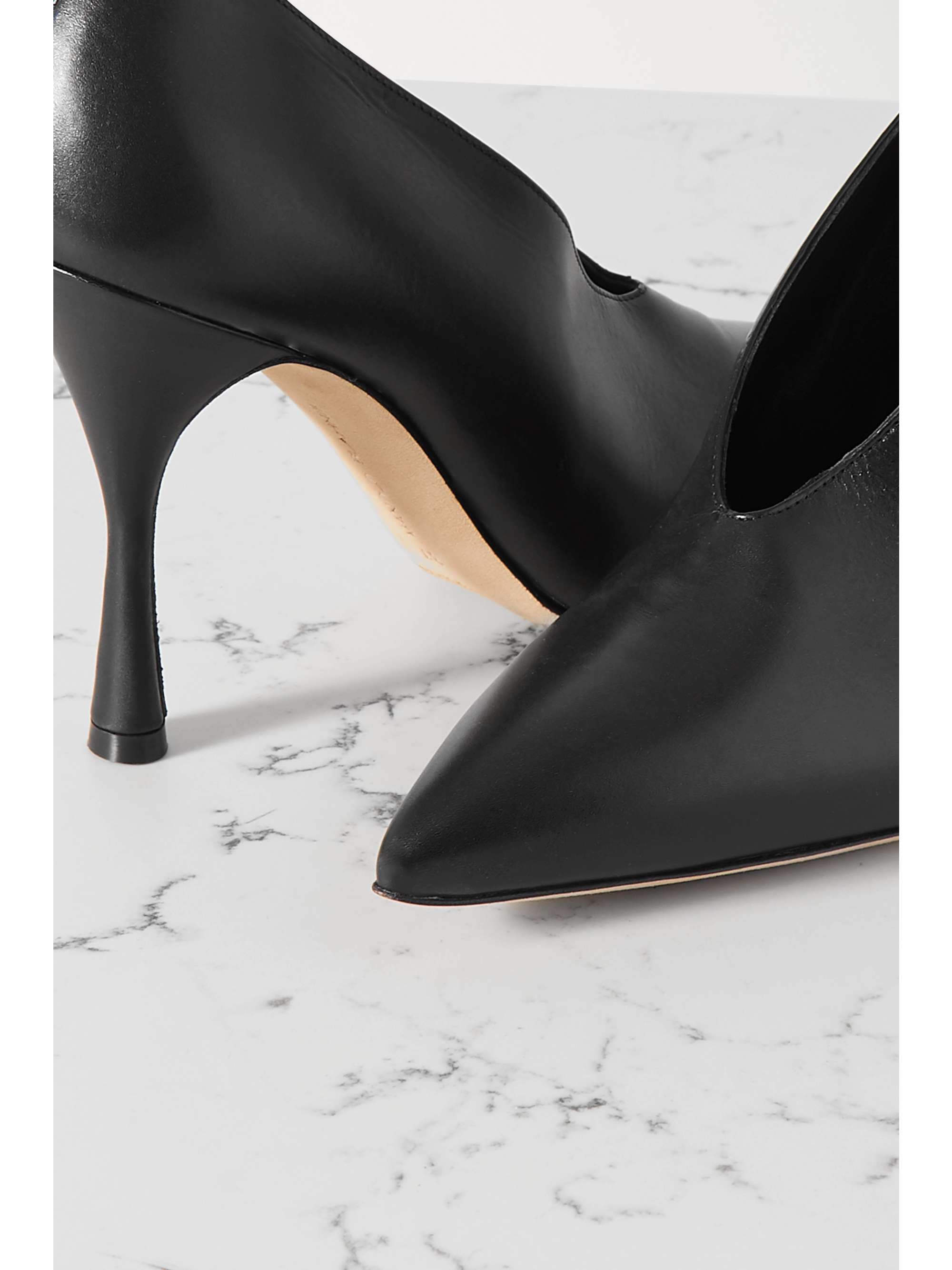 MANOLO BLAHNIK Erminda 105 leather pumps
