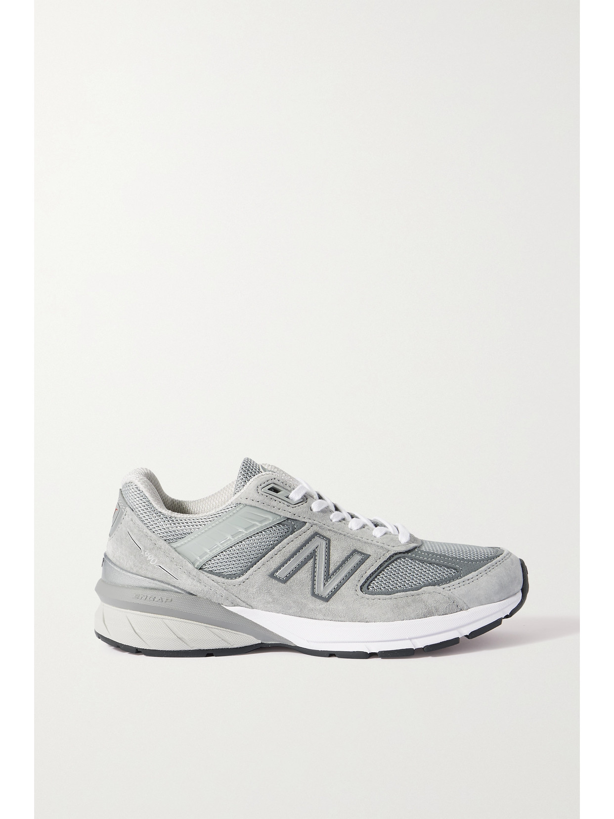 New Balance - 990v5 Suede And Mesh Sneakers - Gray