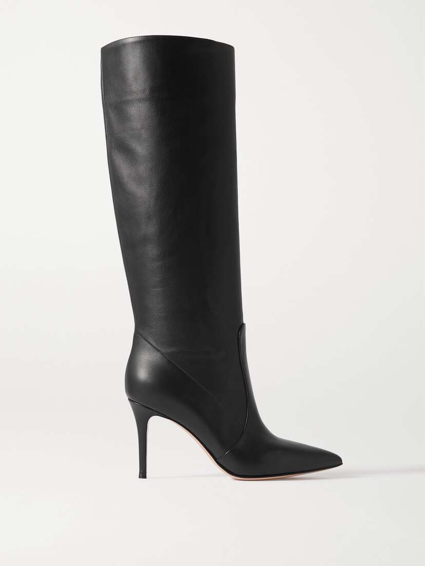 Gianvito Rossi 85 Leather Knee Boots