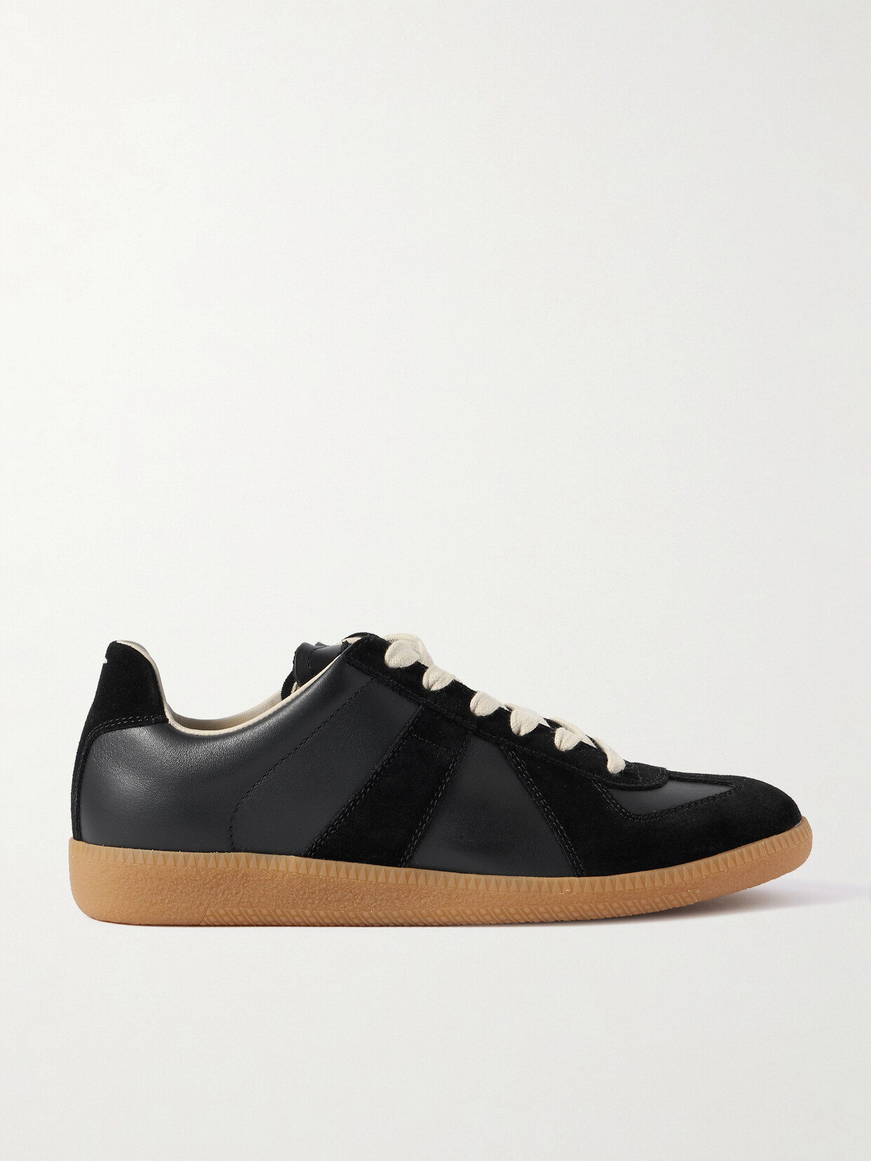 Maison Margiela Replica Suede Sneakers - Black