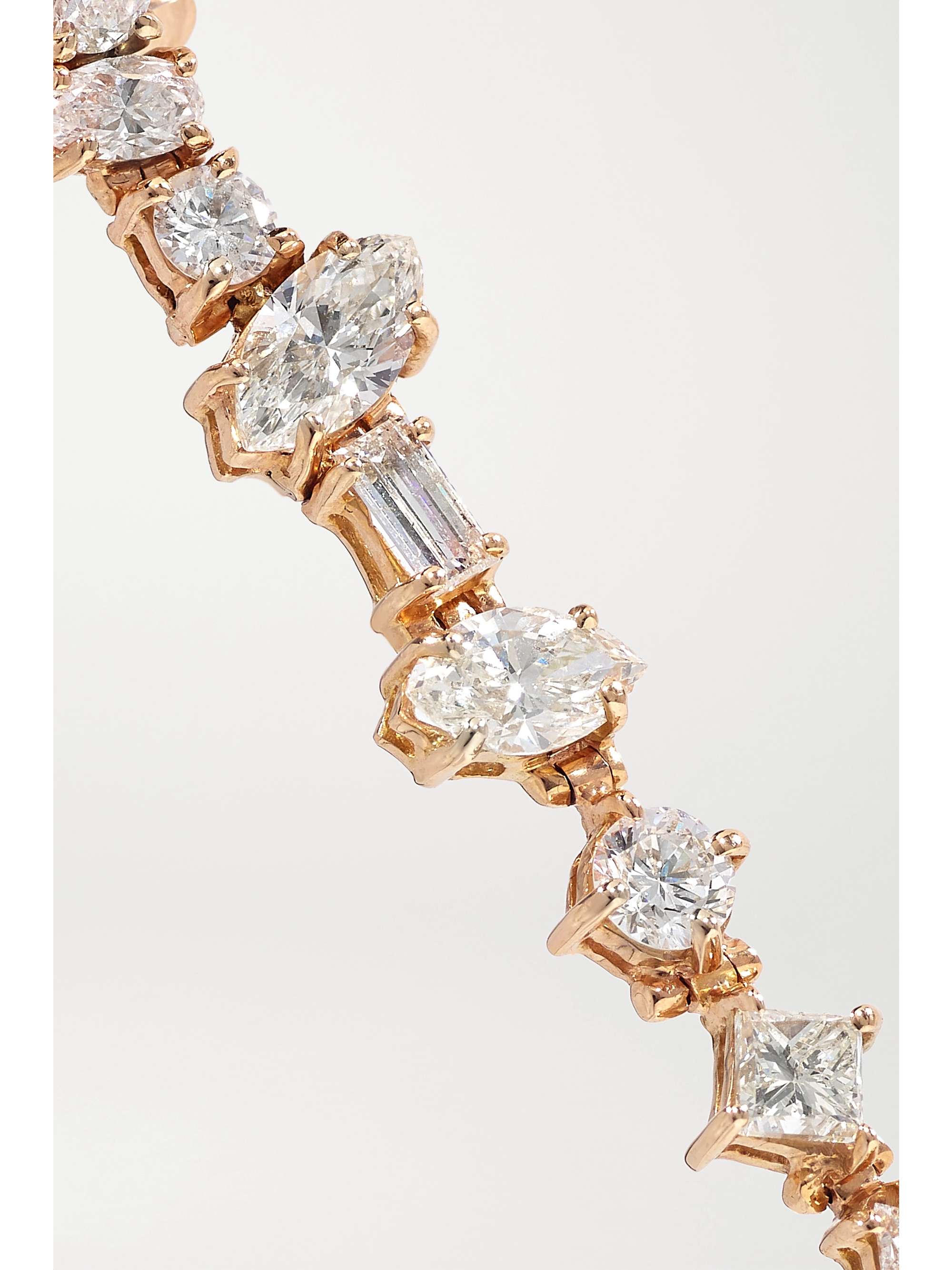 KIMBERLY MCDONALD Ohrringe aus 18 Karat Roségold mit Diamanten
