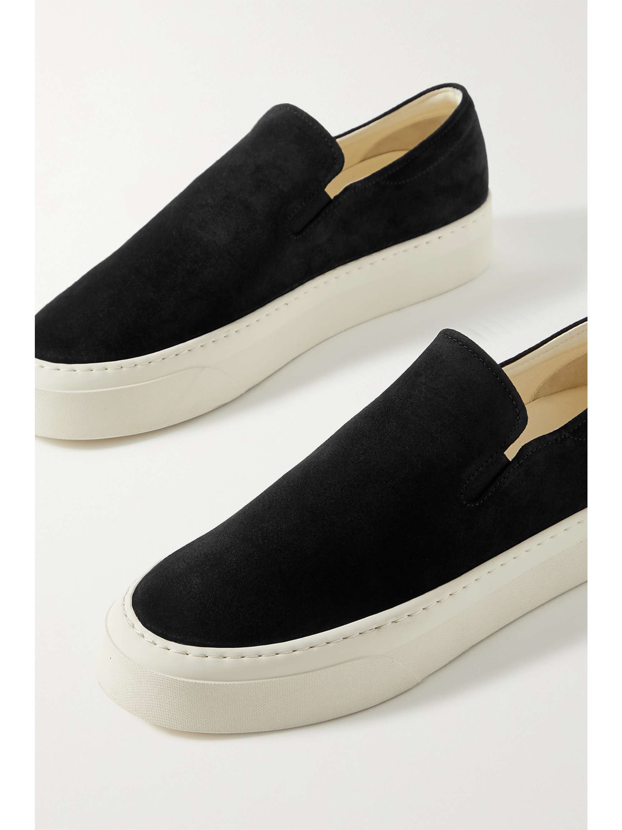 THE ROW Marie H suede slip-on sneakers