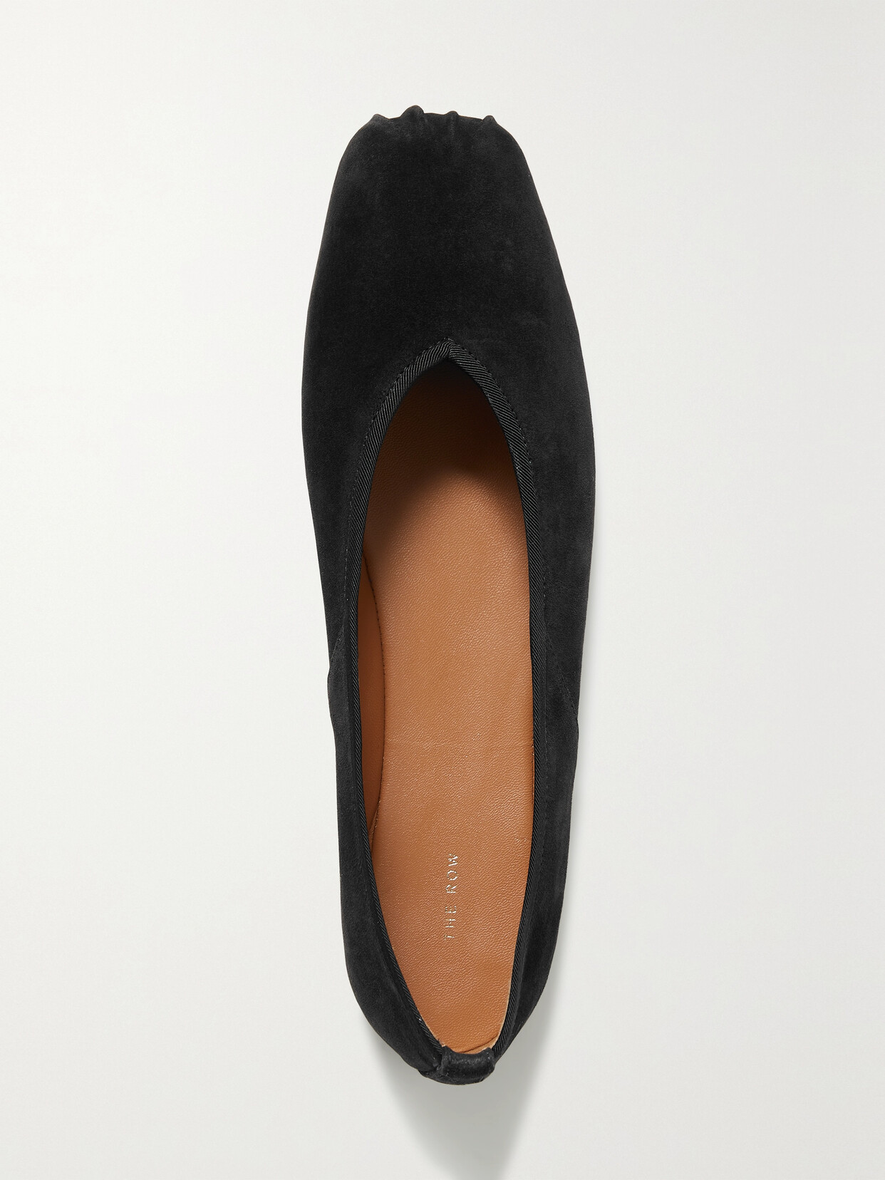 The Row Suede Ballet Flats