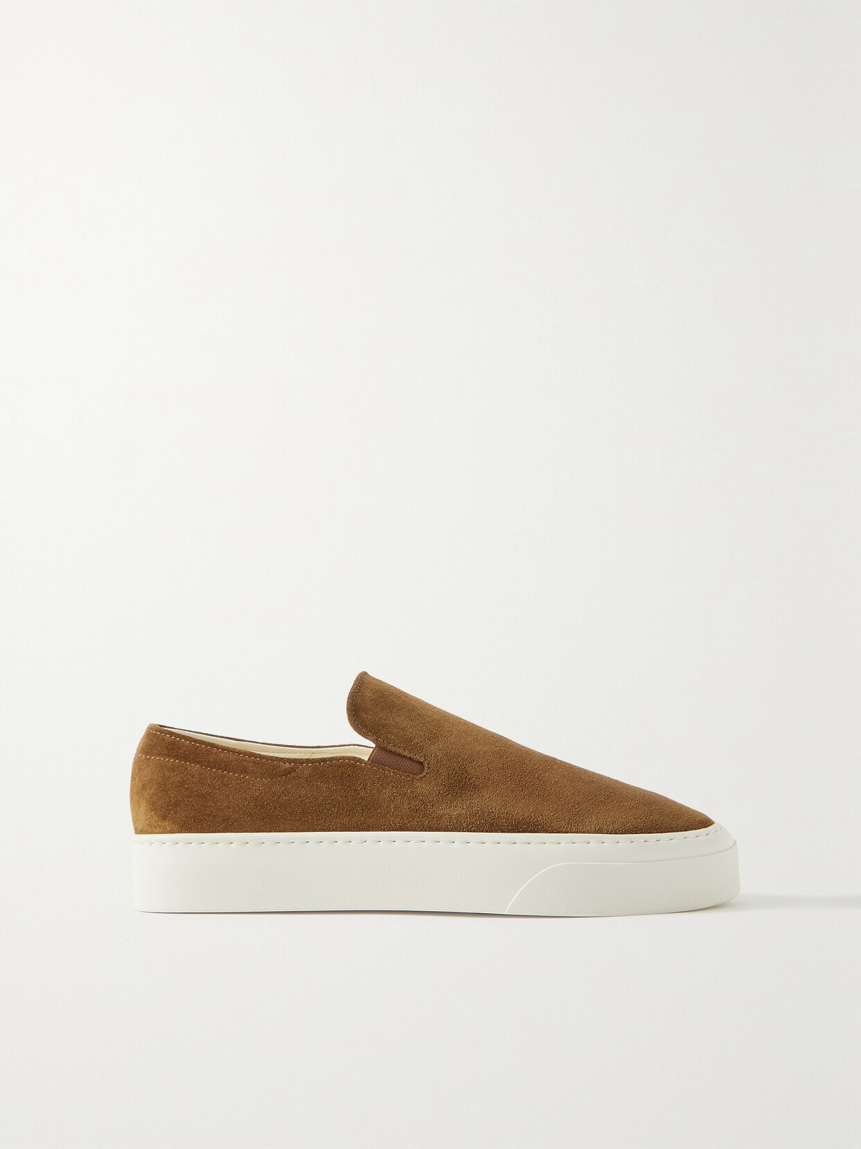 THE ROW MARIE H SUEDE SLIP-ON SNEAKERS