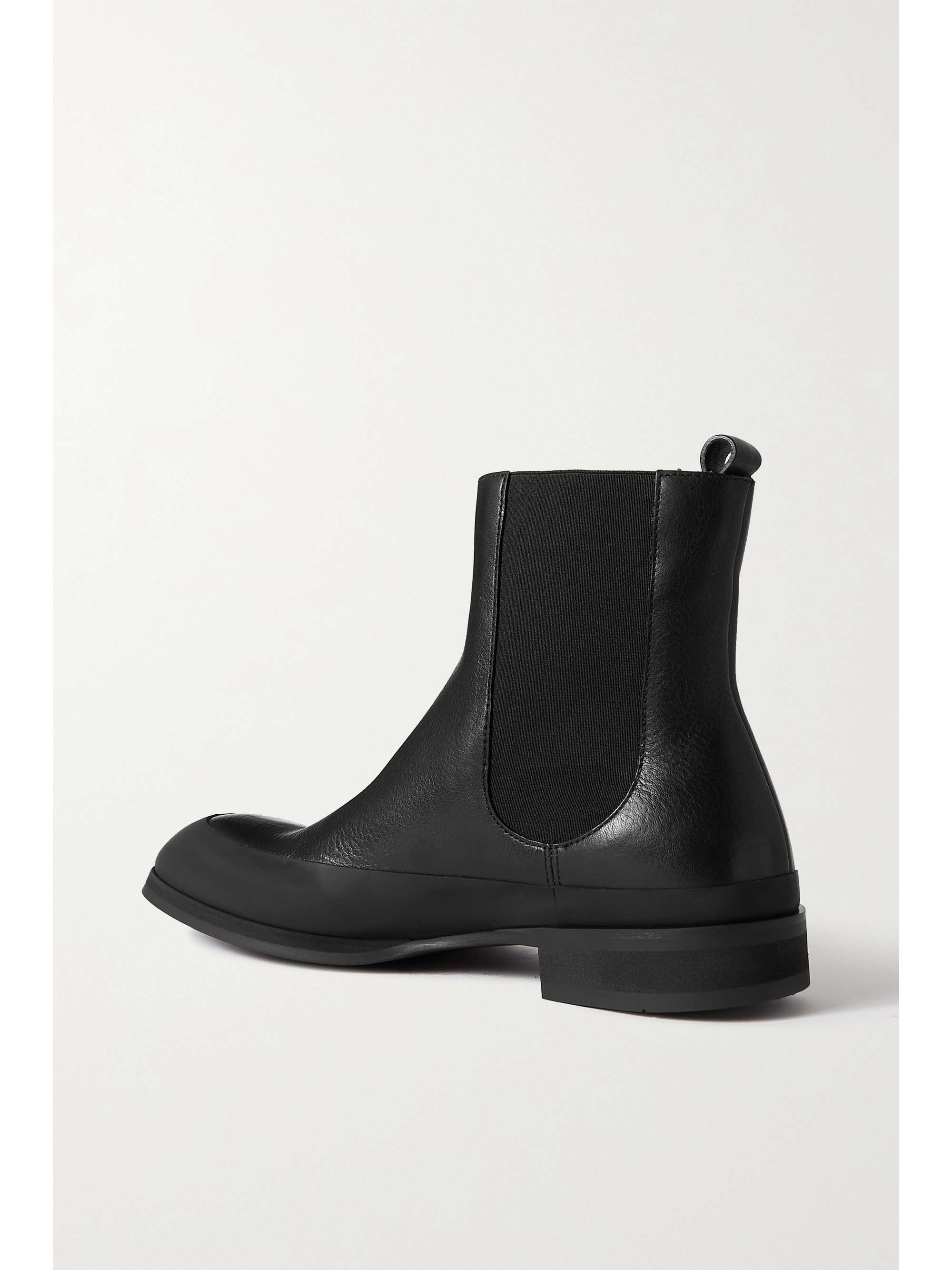 THE ROW Garden rubber-trimmed leather Chelsea boots | NET-A-PORTER