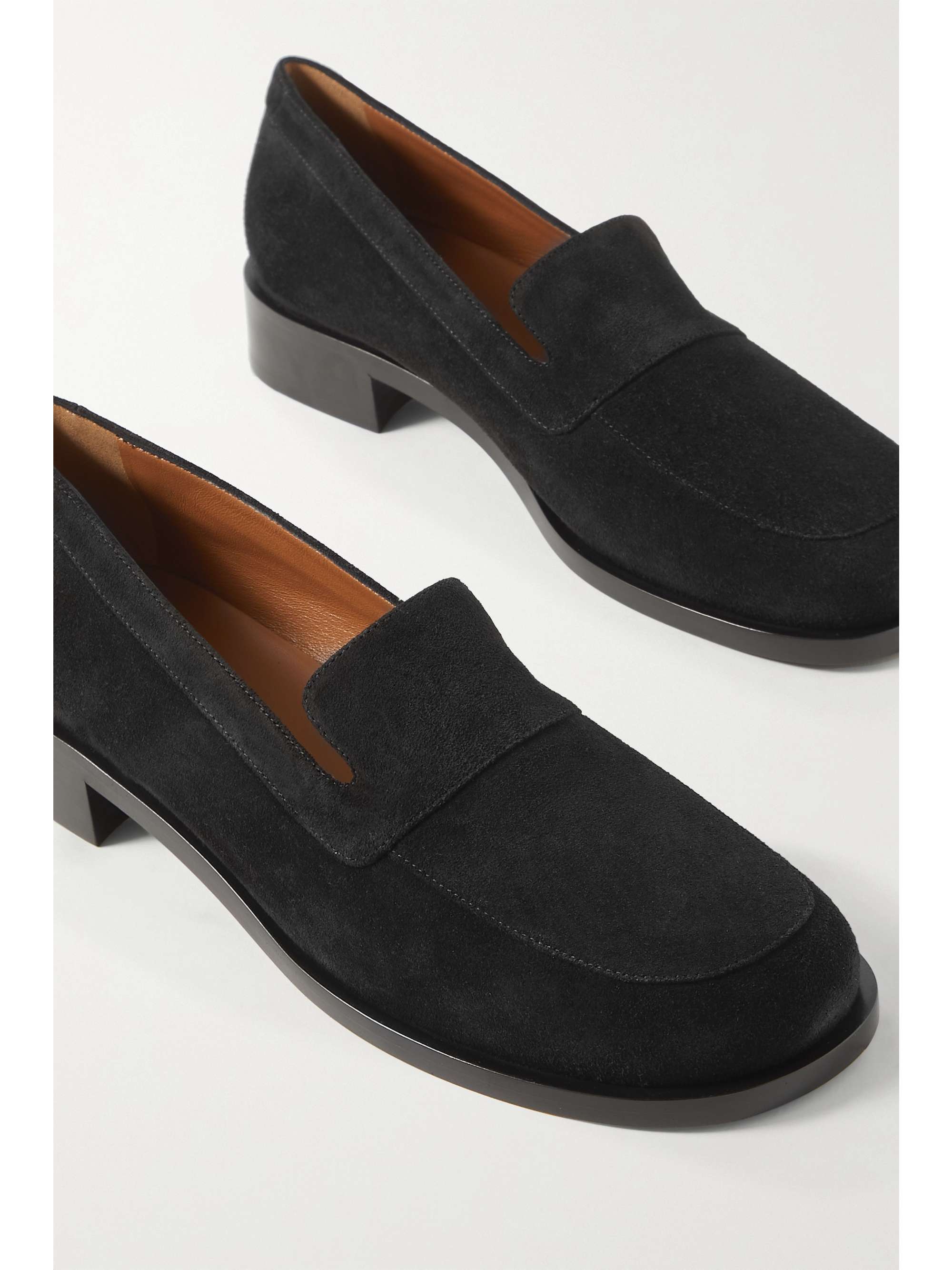 Black Garcon suede loafers | THE ROW | NET-A-PORTER