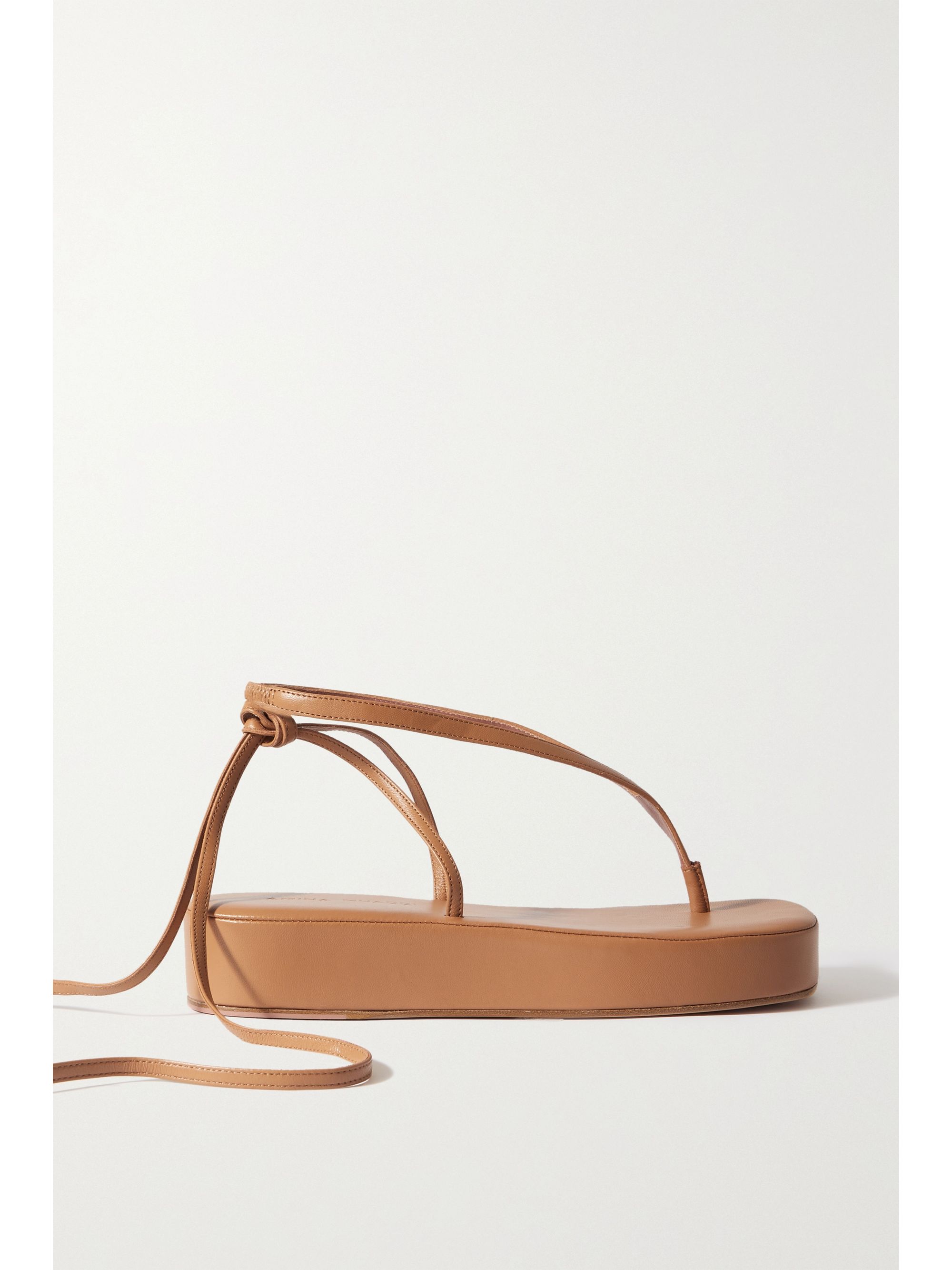 amina muaddi vita suede platform sandals