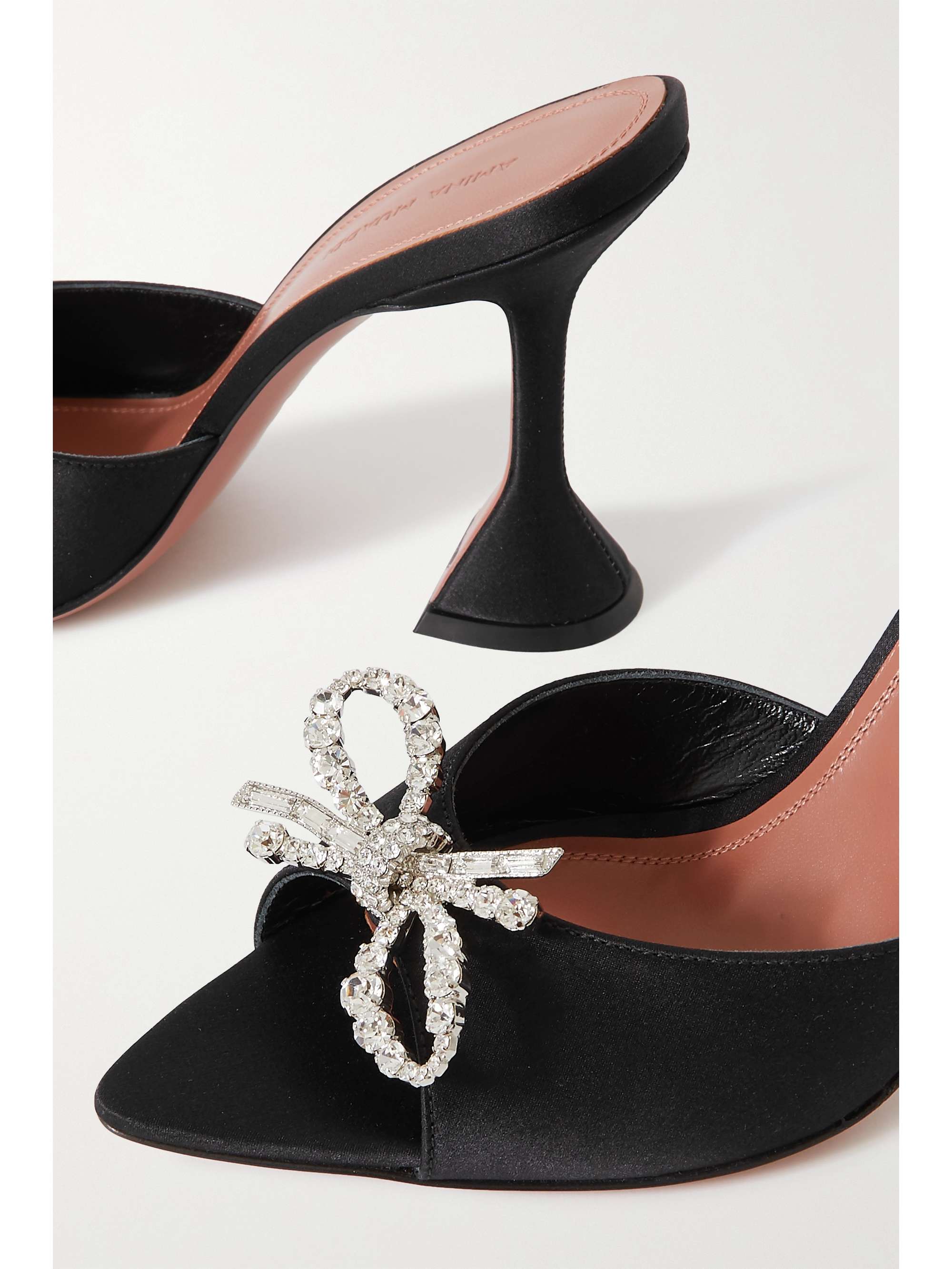 AMINA MUADDI Rosie crystal-embellished PVC mules