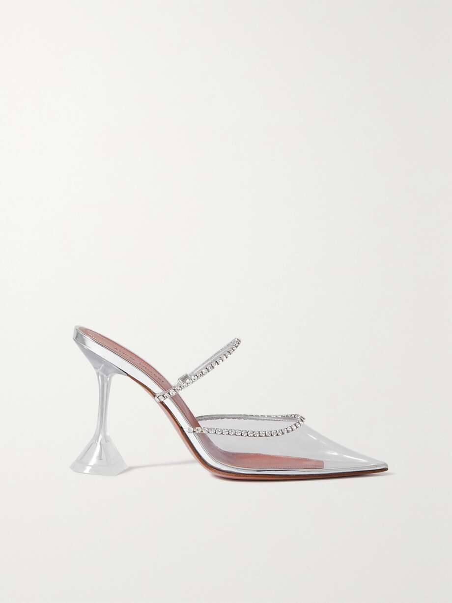 What Color Shoes To Wear With An Orange Dress: Leopard print block heels