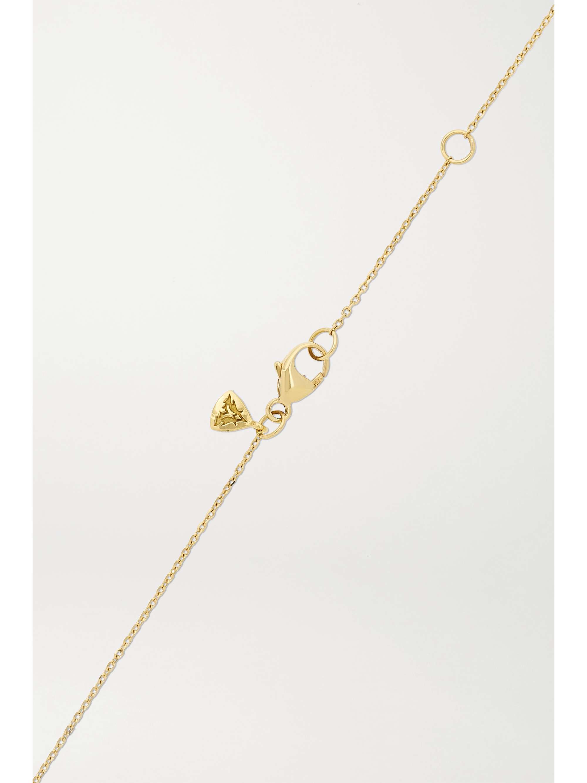 STEPHEN WEBSTER + NET SUSTAIN Thorn Stem 18-karat recycled gold diamond necklace
