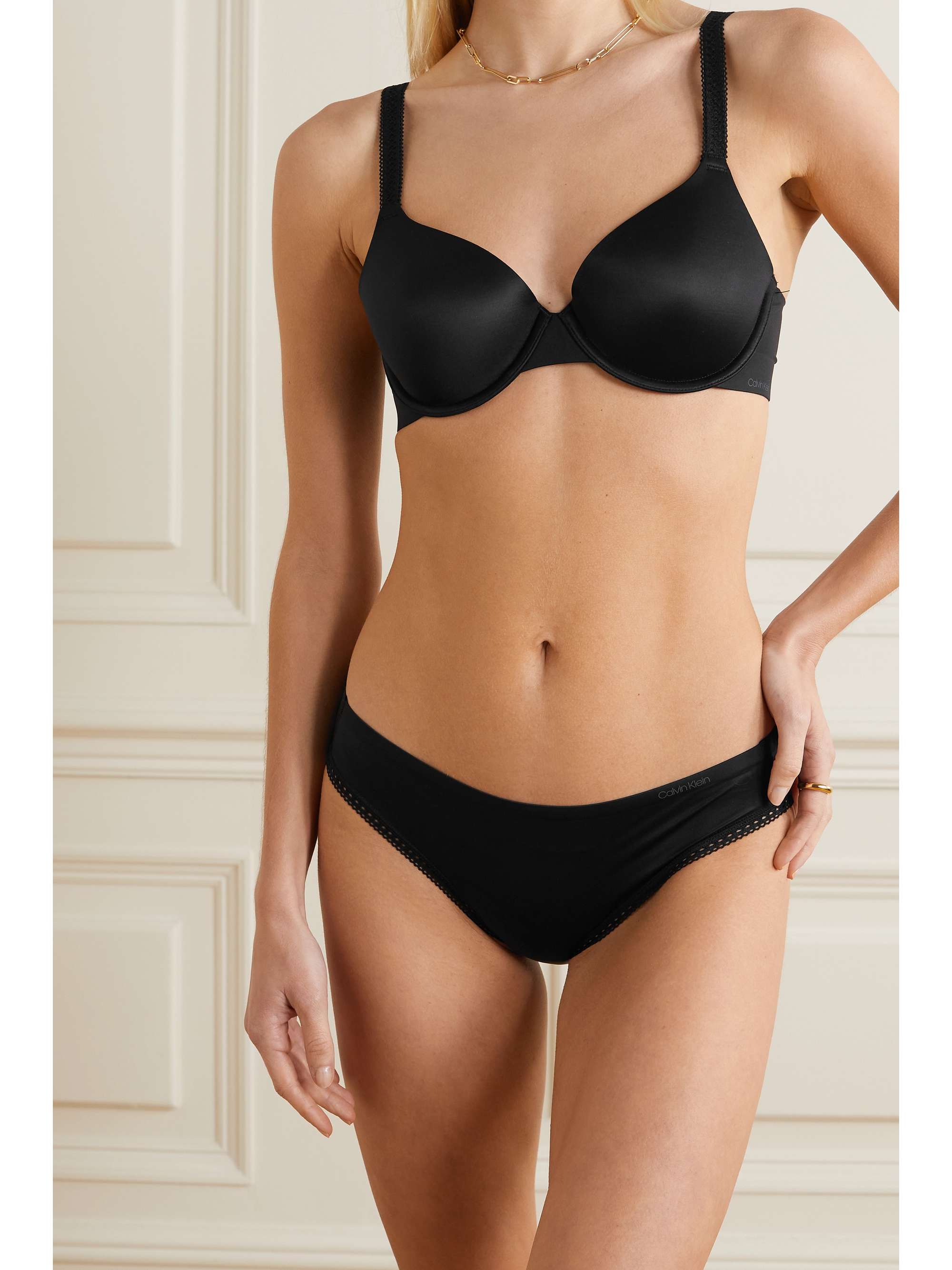 CALVIN KLEIN UNDERWEAR Liquid Touch stretch-jersey underwired bra