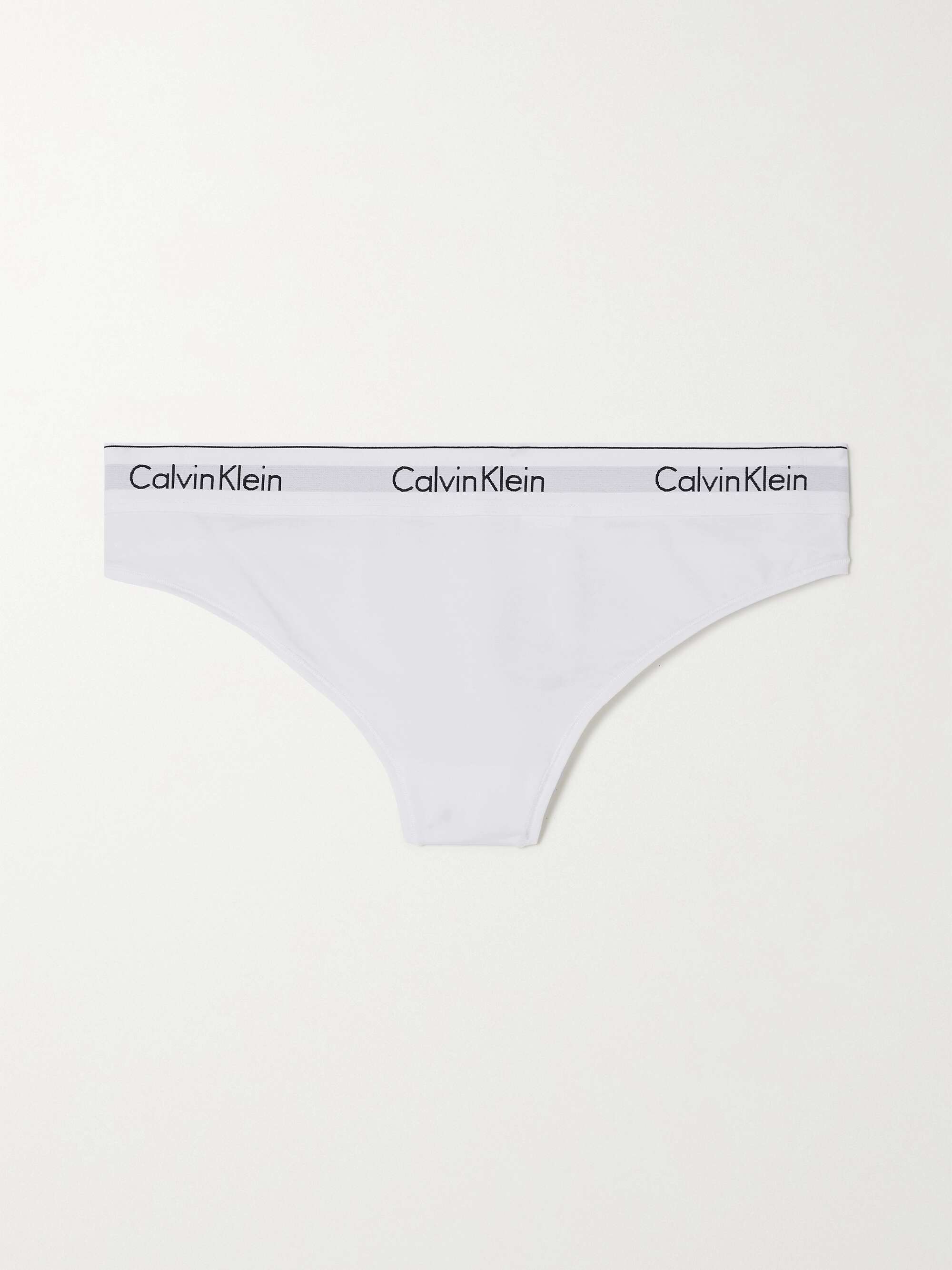 CK ONE Modern Cotton stretch cotton-blend jersey thong