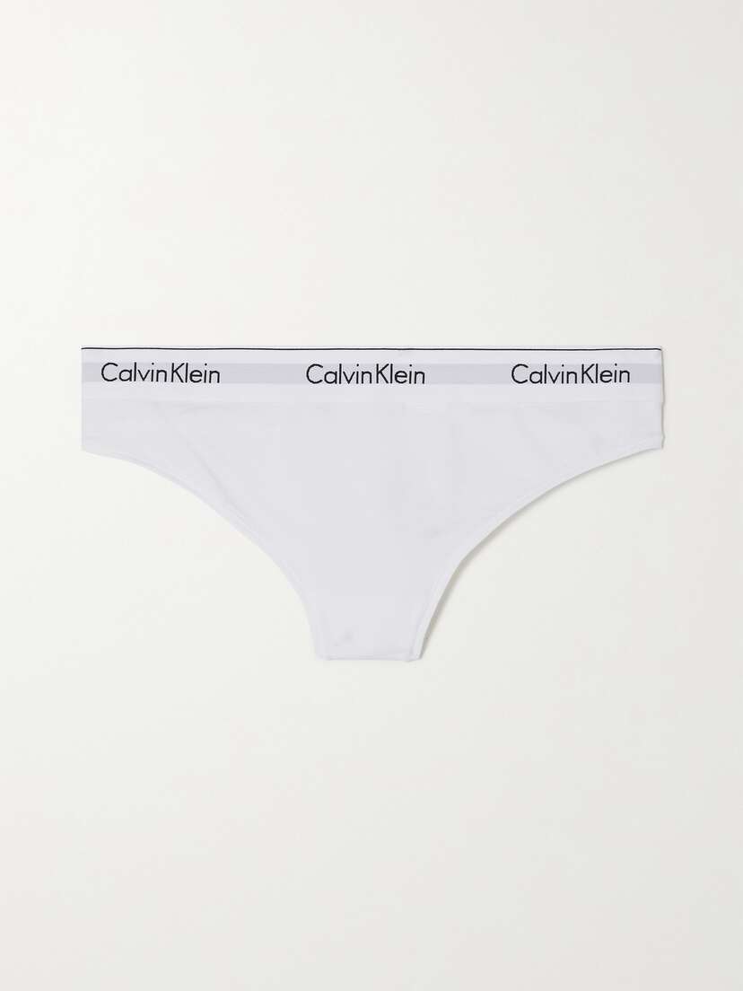 Calvin Klein Modern Cotton Stretch Cotton-blend Jersey Thong