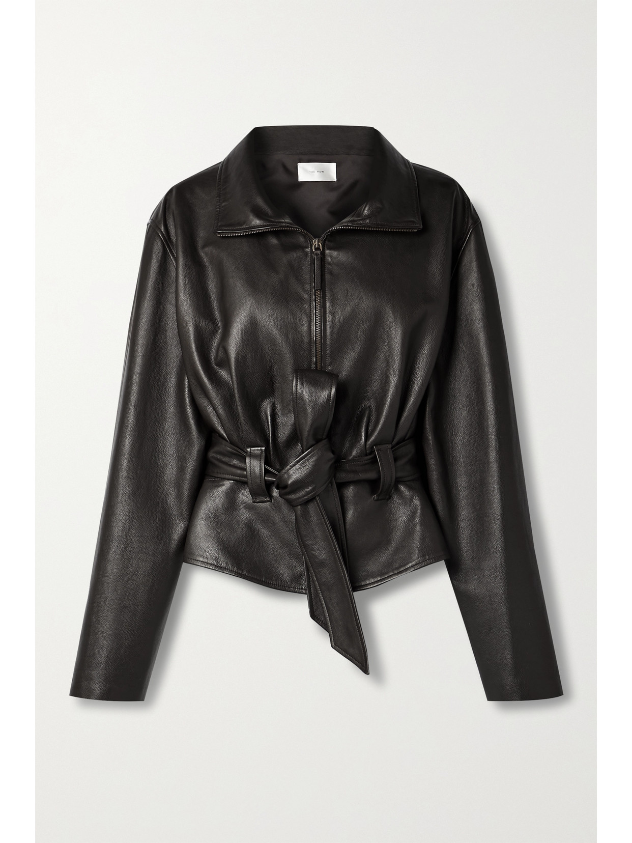 THE ROW RAMIRA BELTED LEATHER JACKET
