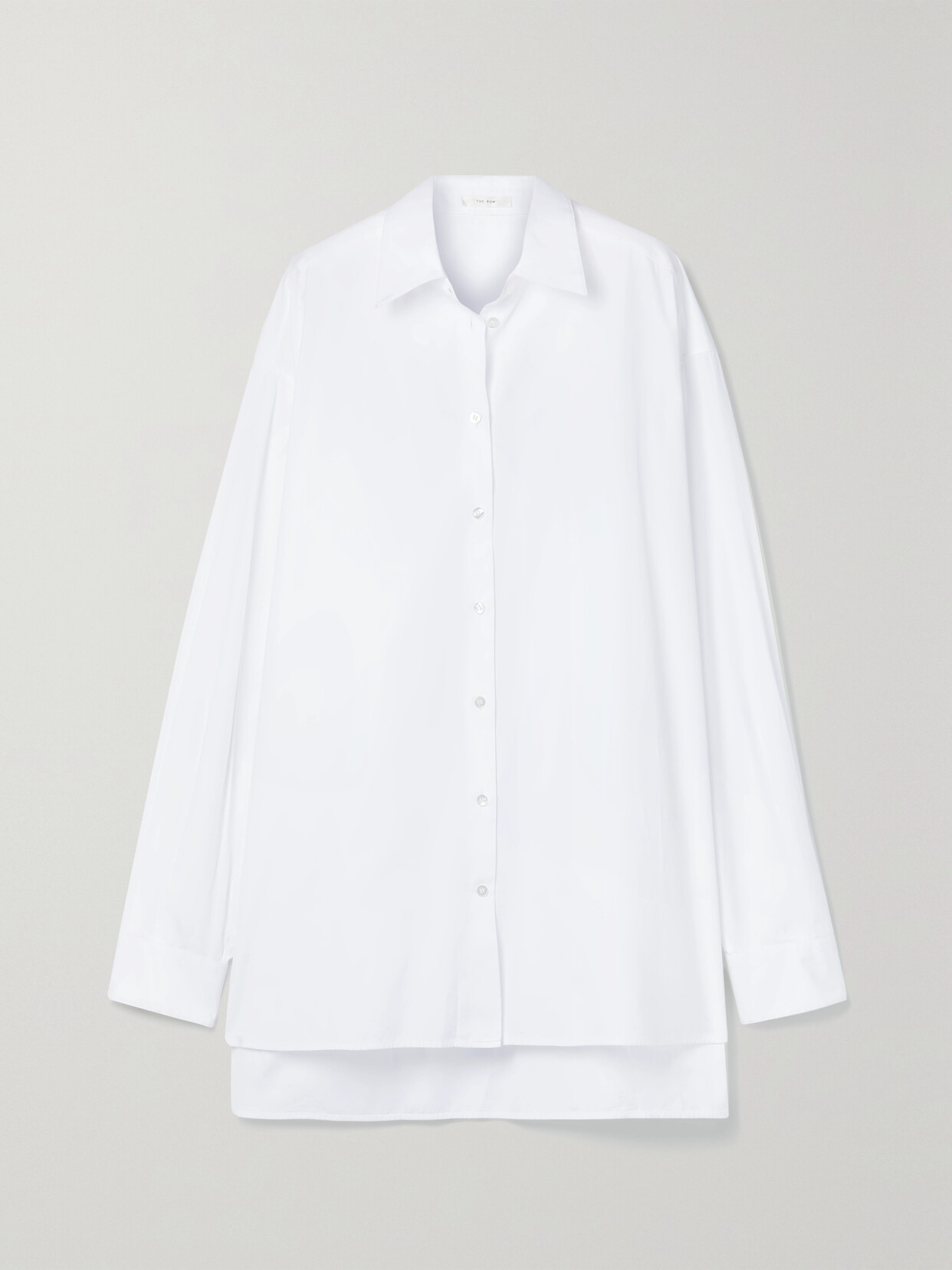 The Row - Luka Oversized Cotton-poplin Shirt - White