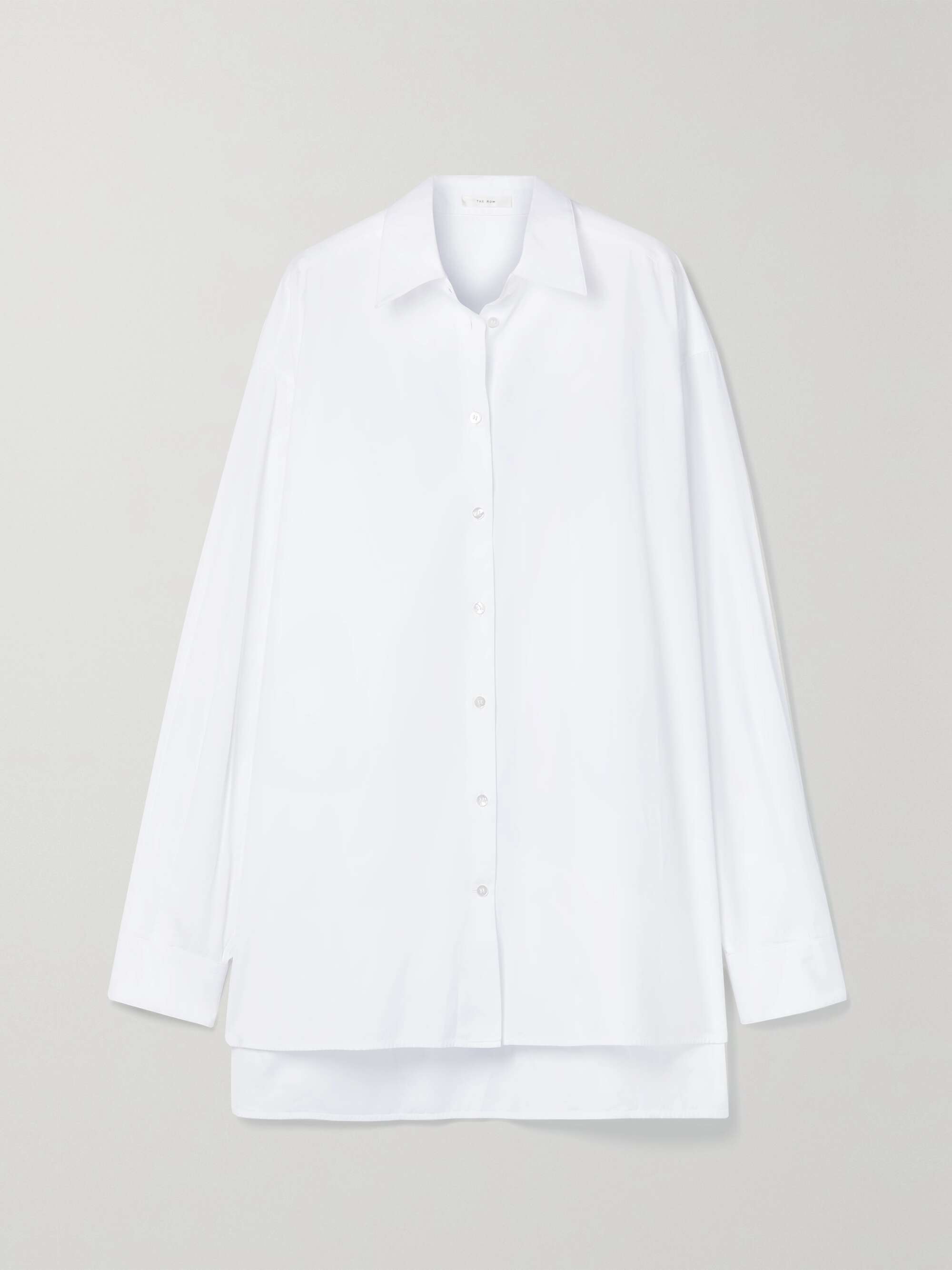 Oversized white cotton shirt sale