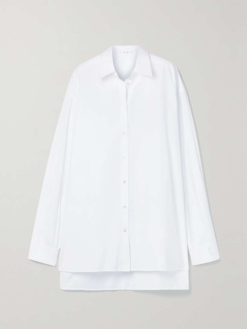 The Row Essentials Luka Oversized Cotton-poplin Shirt