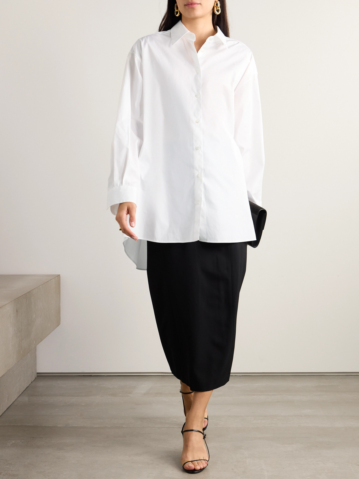 Luka Oversized Cotton-Poplin Shirt