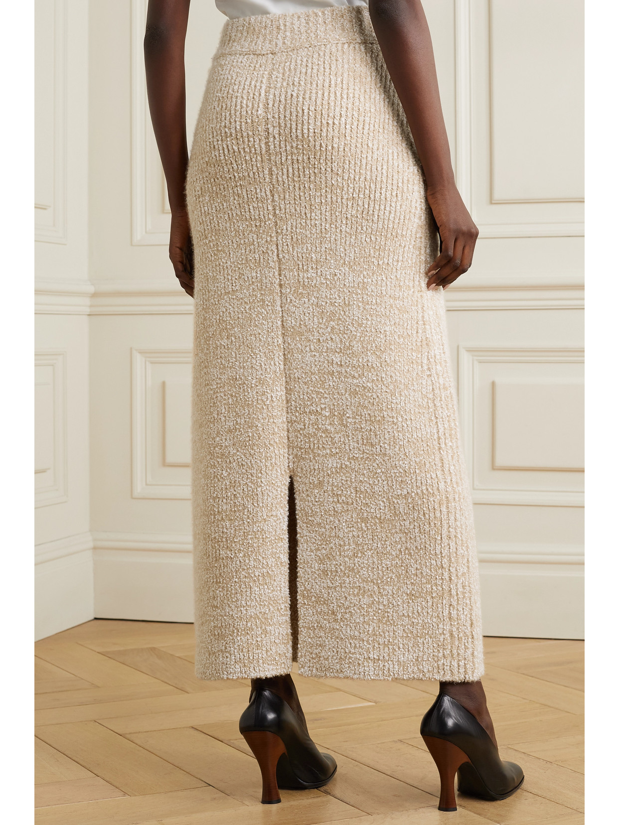 Caluso Ribbed Cashmere And Silk-Blend Bouclé Maxi