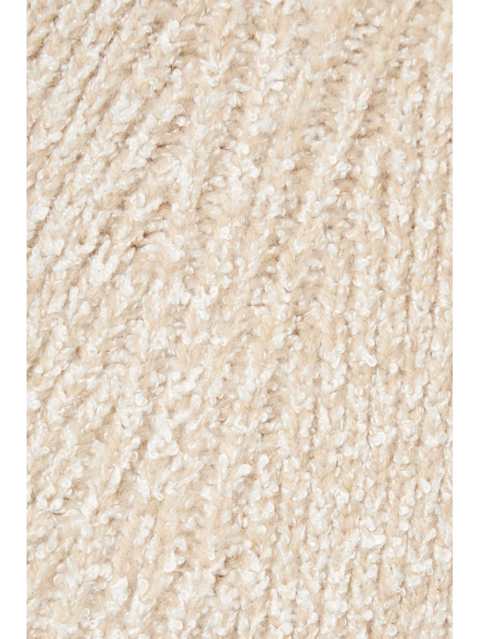 THE ROW Caluso ribbed cashmere and silk-blend bouclé maxi skirt
