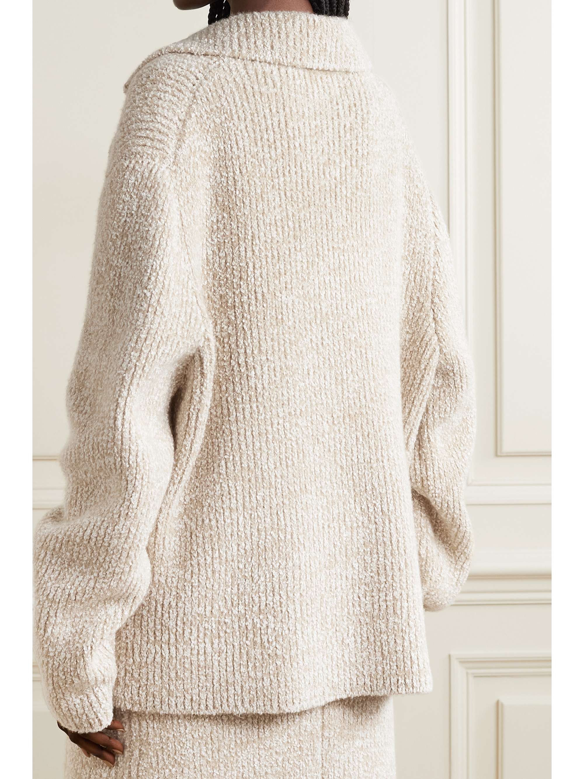 boucle cardigan