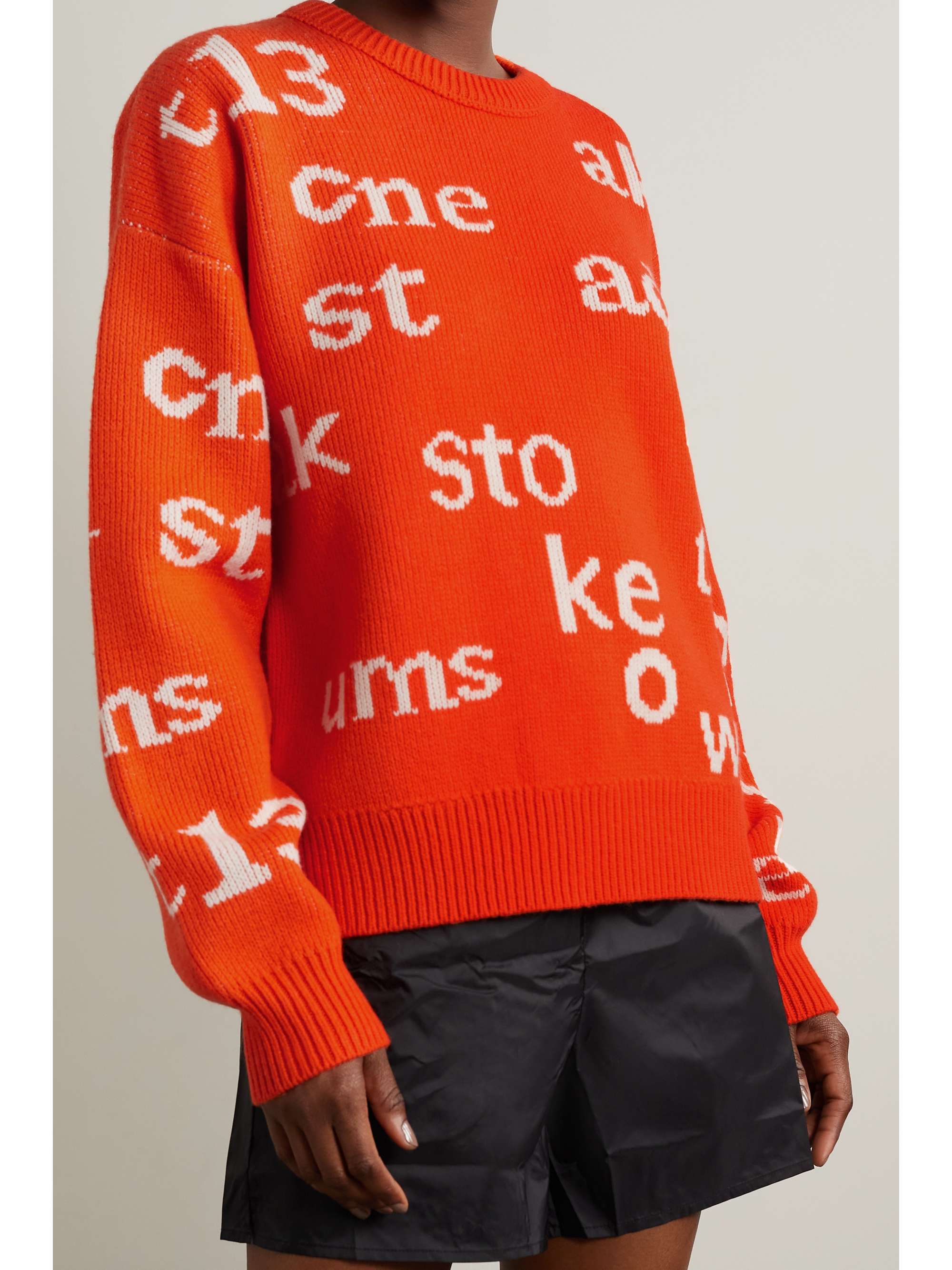 acne orange sweater