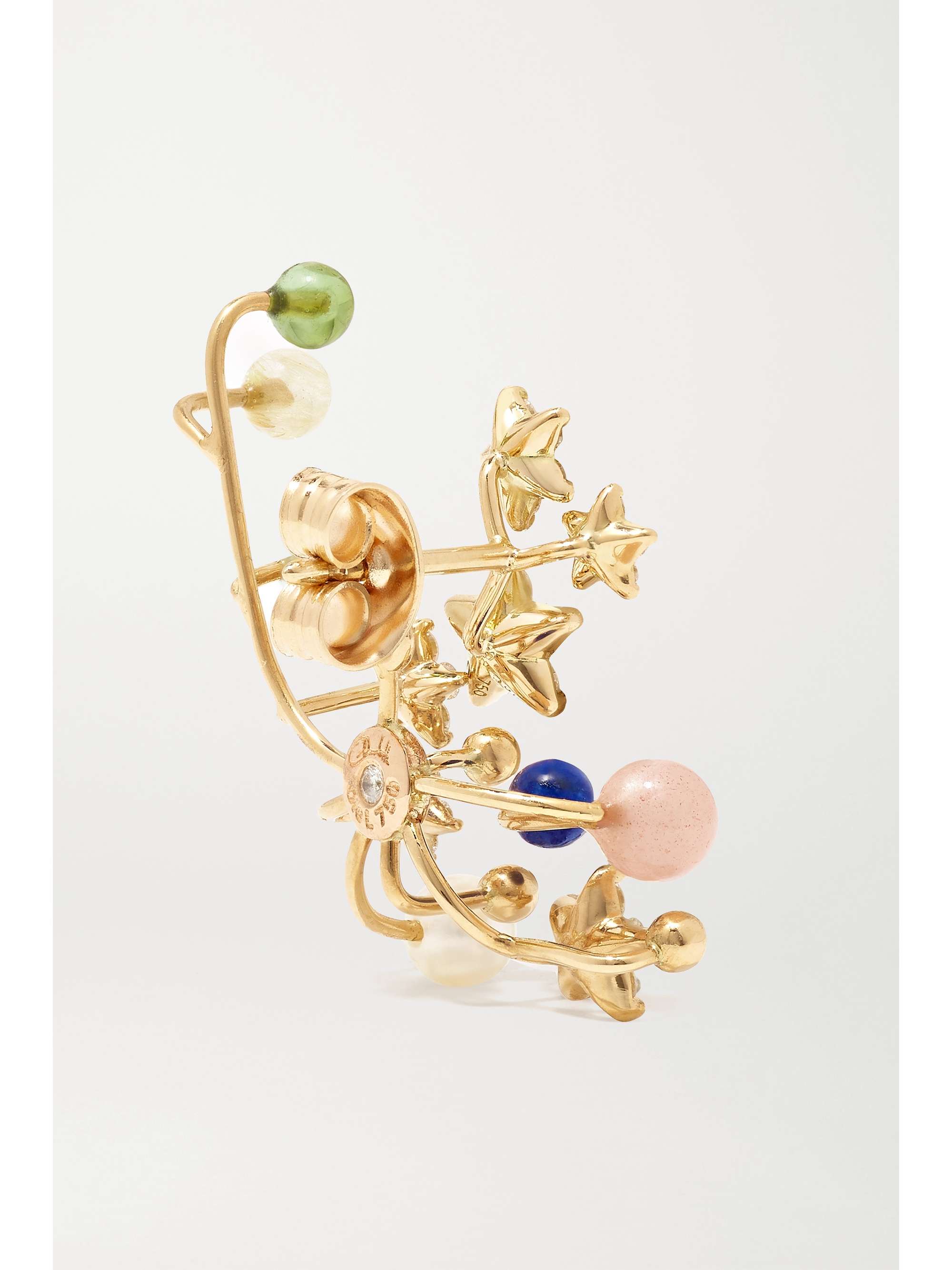 OLE LYNGGAARD COPENHAGEN Shooting Stars 18-karat gold multi-stone earring