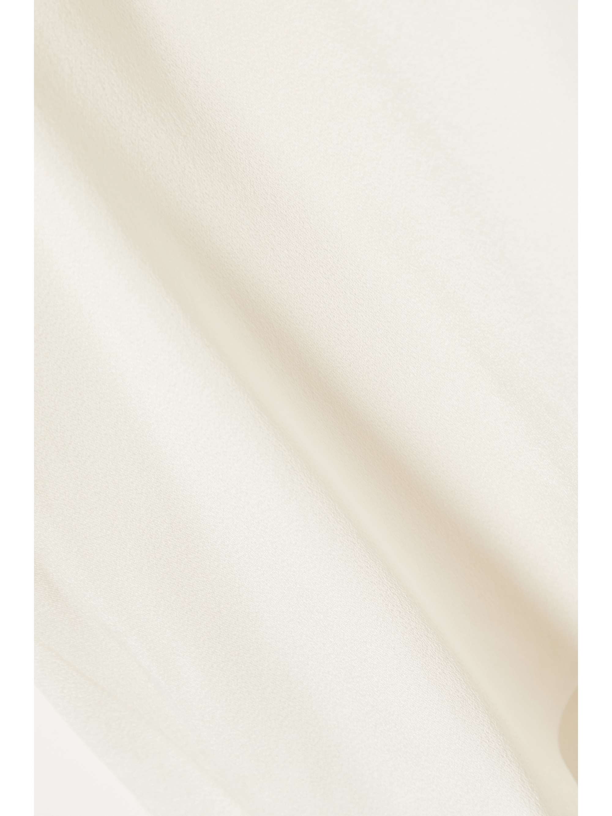 HALSTON Asymmetric draped crepe maxi dress