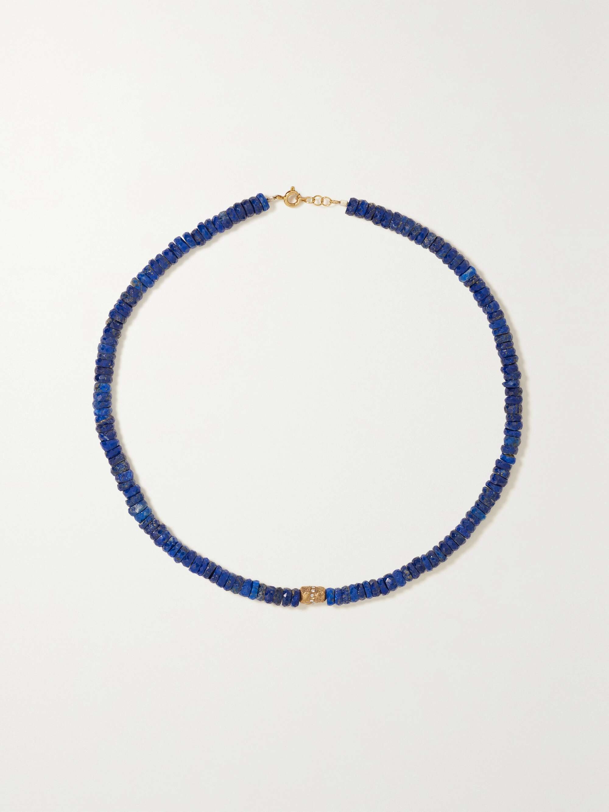 PASCALE MONVOISIN Taylor N°1 9-karat gold, turquoise and diamond necklace