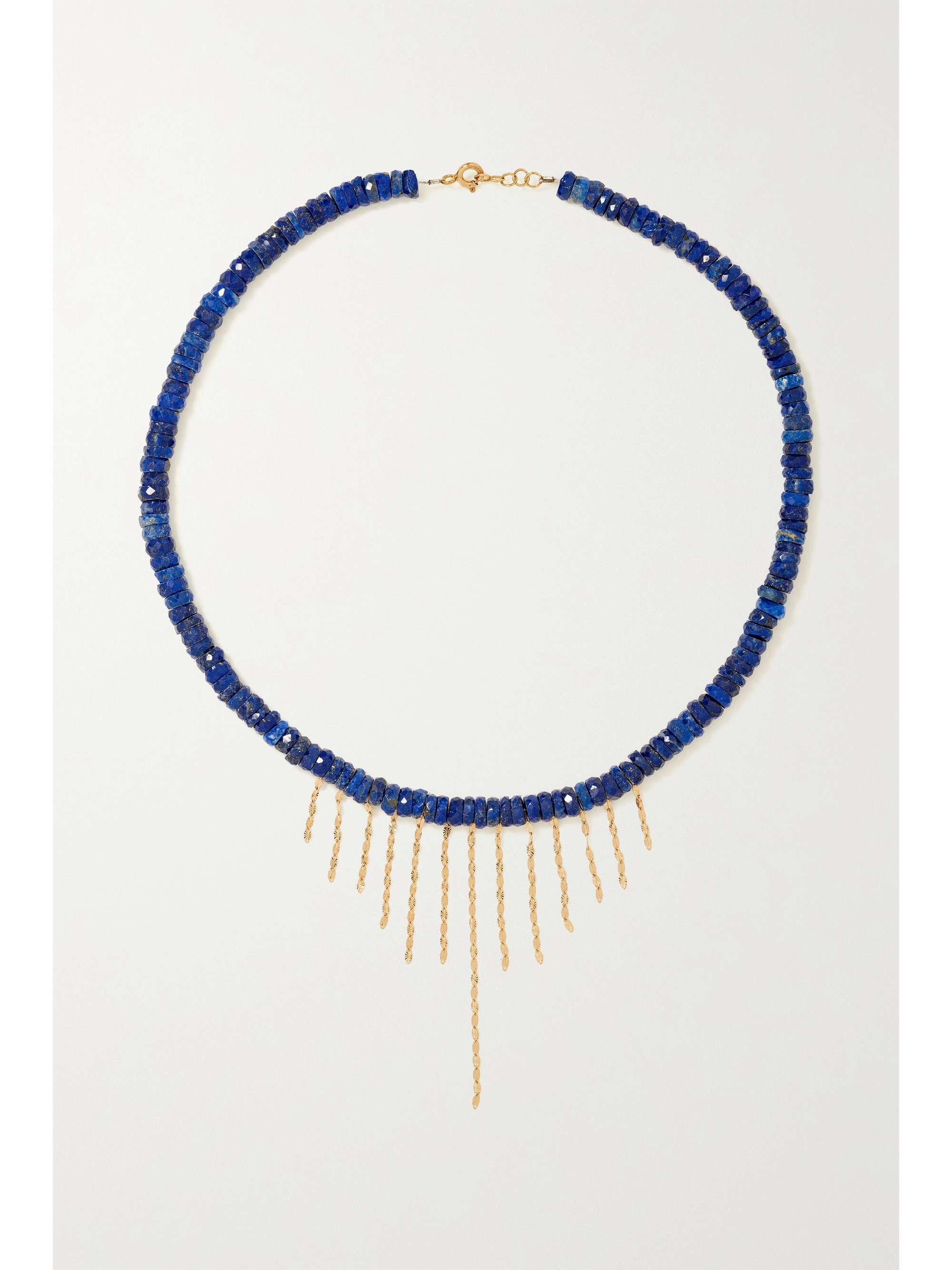 PASCALE MONVOISIN Taylor N°3 9 and 14-karat gold lapis lazuli necklace