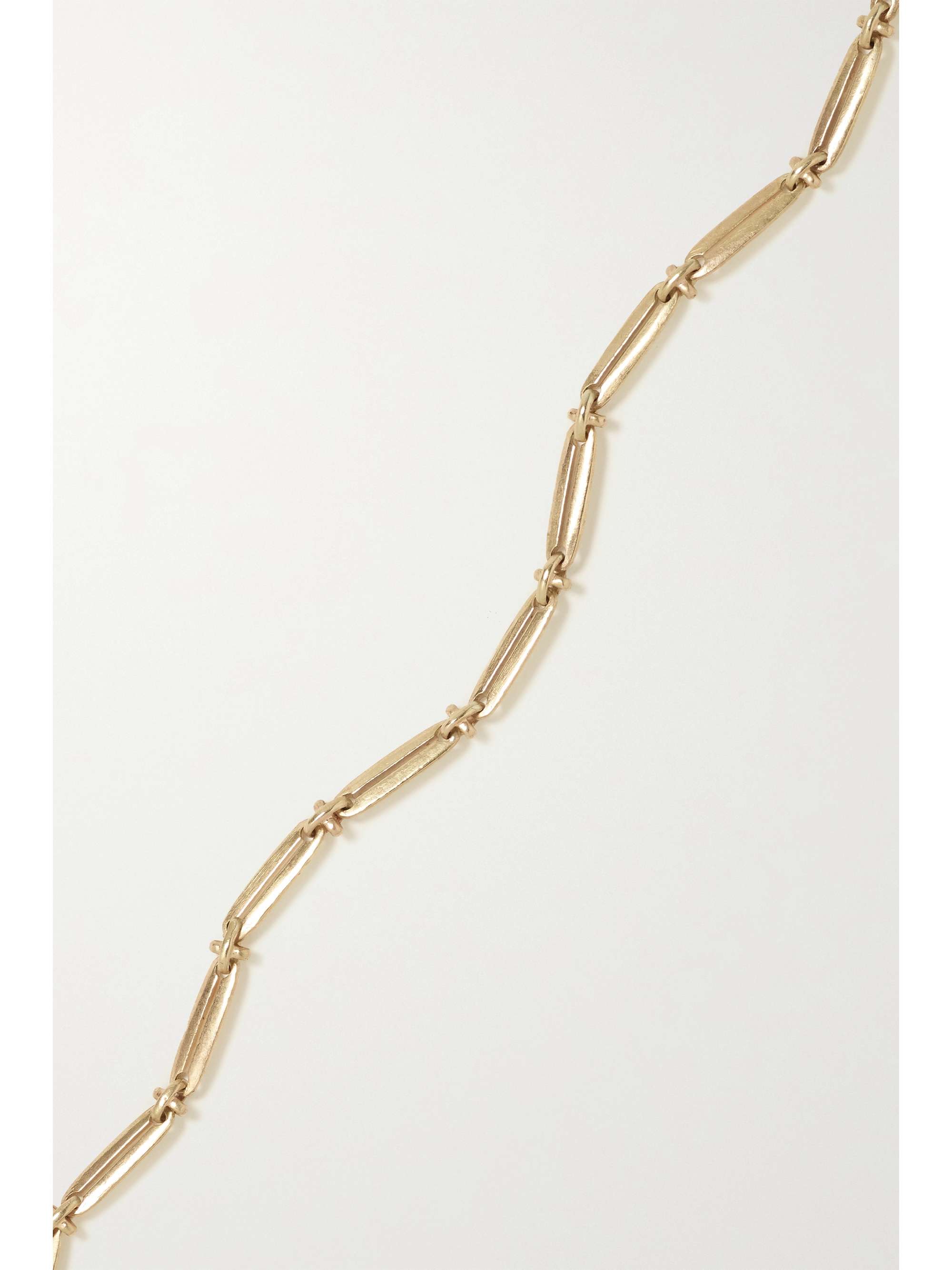 PASCALE MONVOISIN Prana N°3 9-karat gold, crystal and diamond necklace