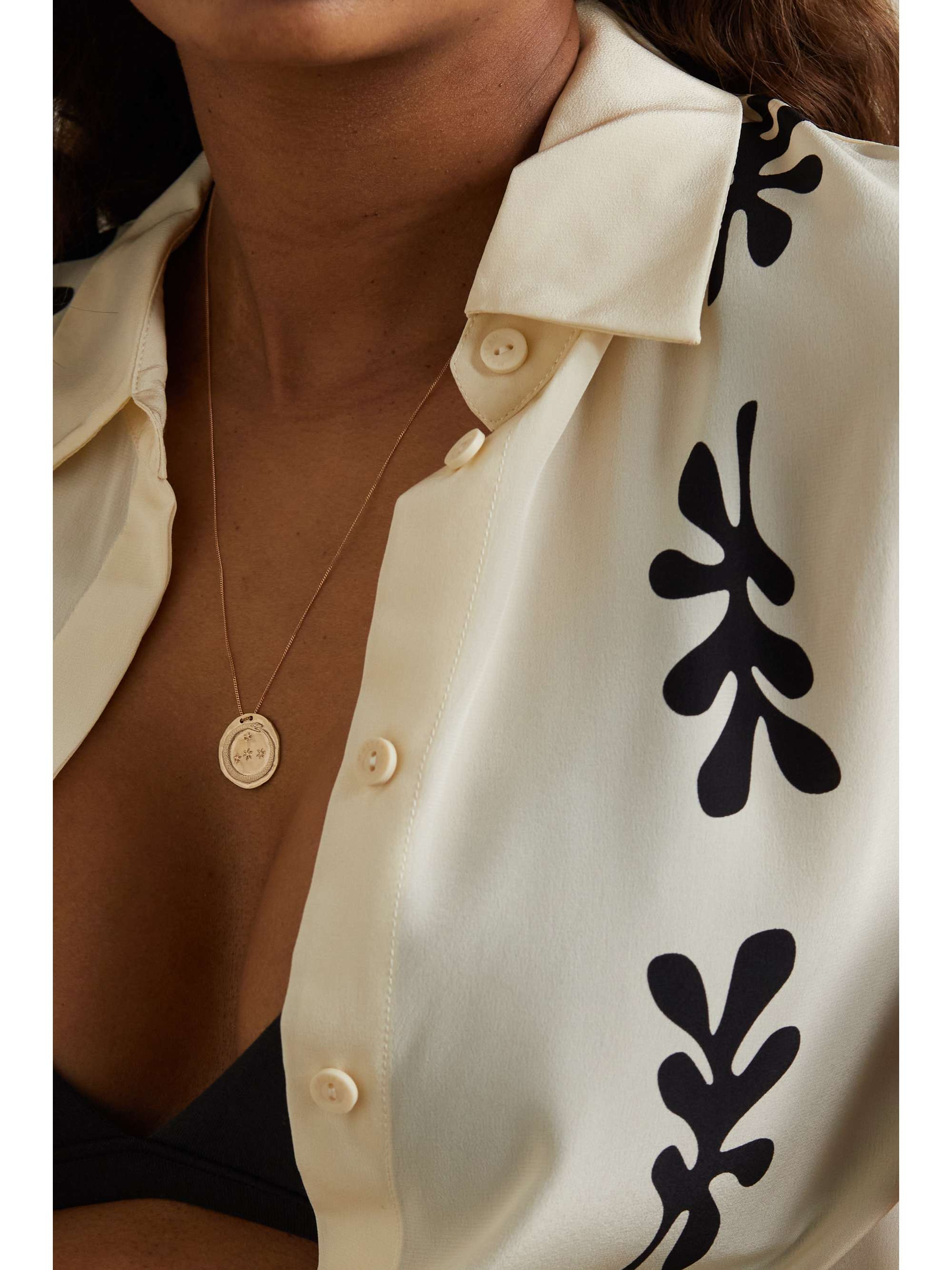 PASCALE MONVOISIN Idaho N°1 9-karat yellow and rose gold diamond necklace