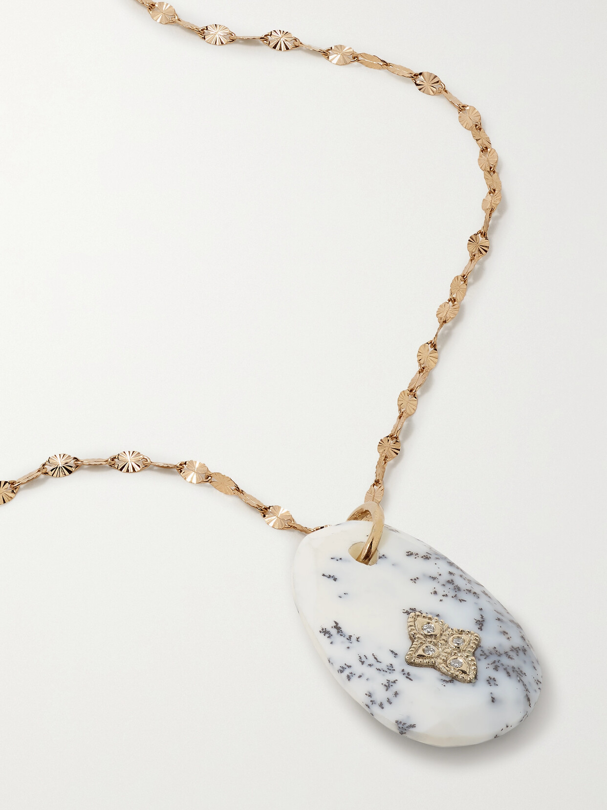 Pascale Monvoisin Gaia N°1 9 And 14-karat Gold, Agate And Diamond Necklace - One size