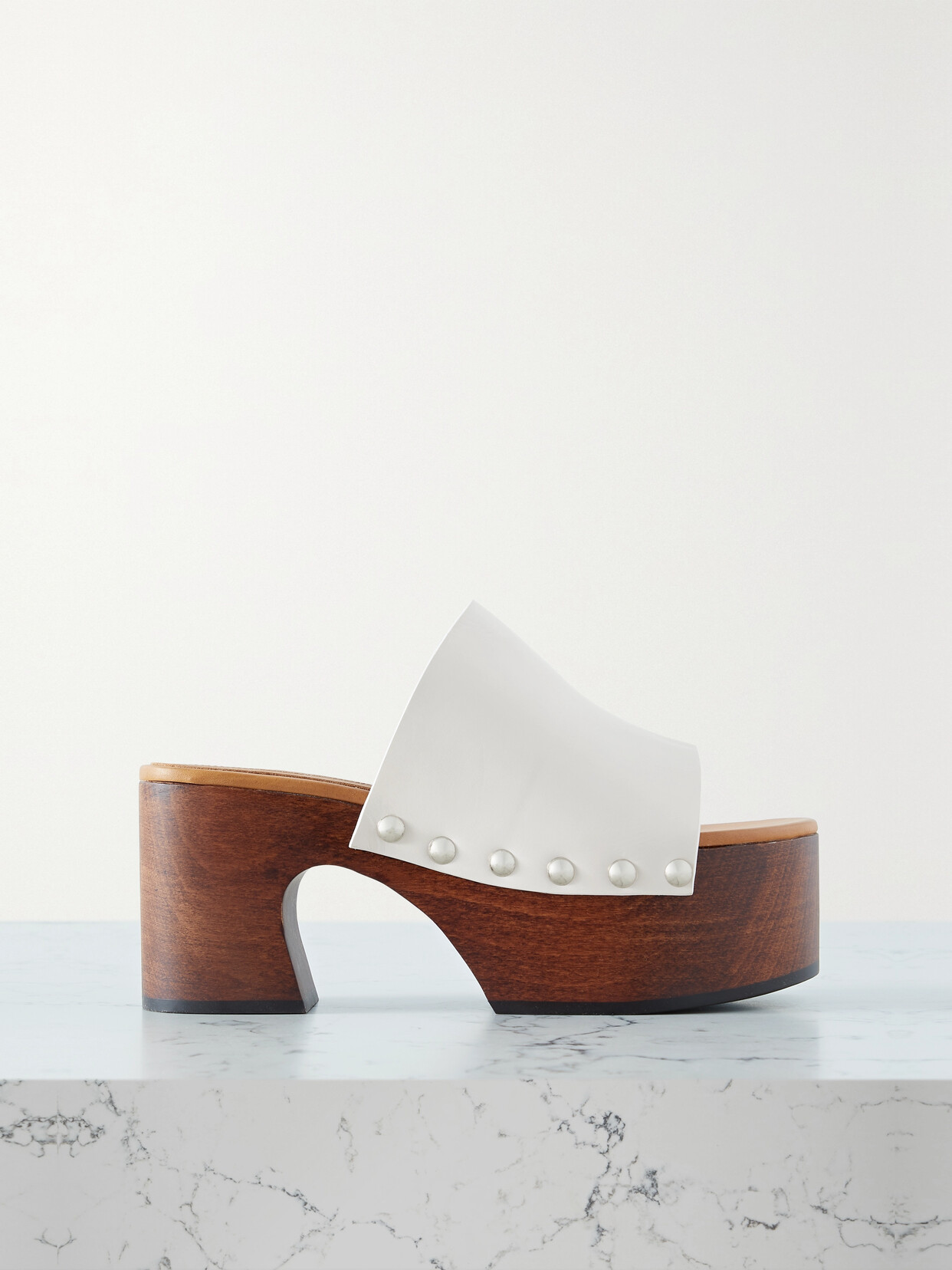 Marni Marni Leather Platform Sandals - White