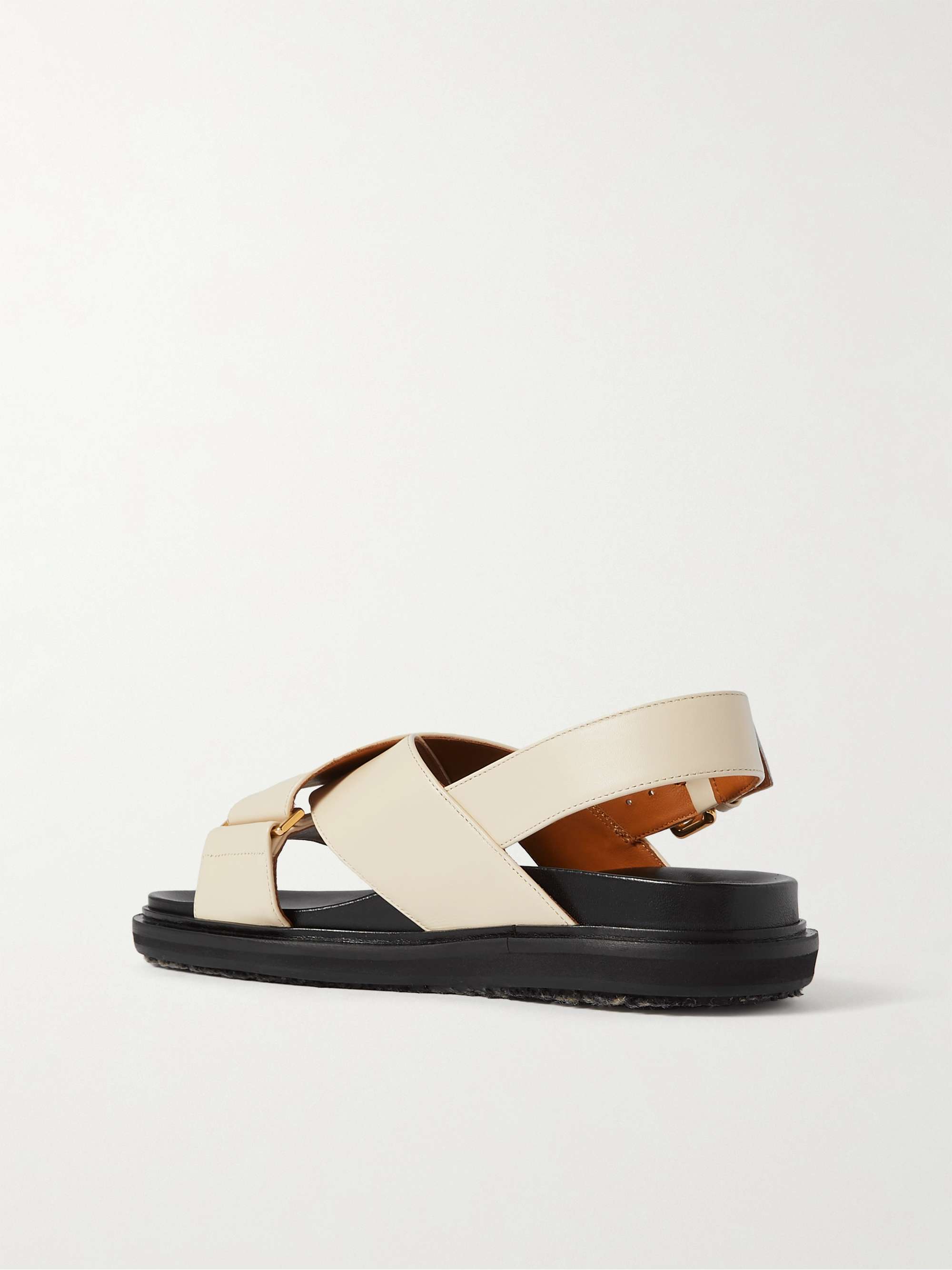 MARNI Fussbett denim slingback sandals