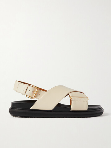 Marni Fussbett leather slingback sandals