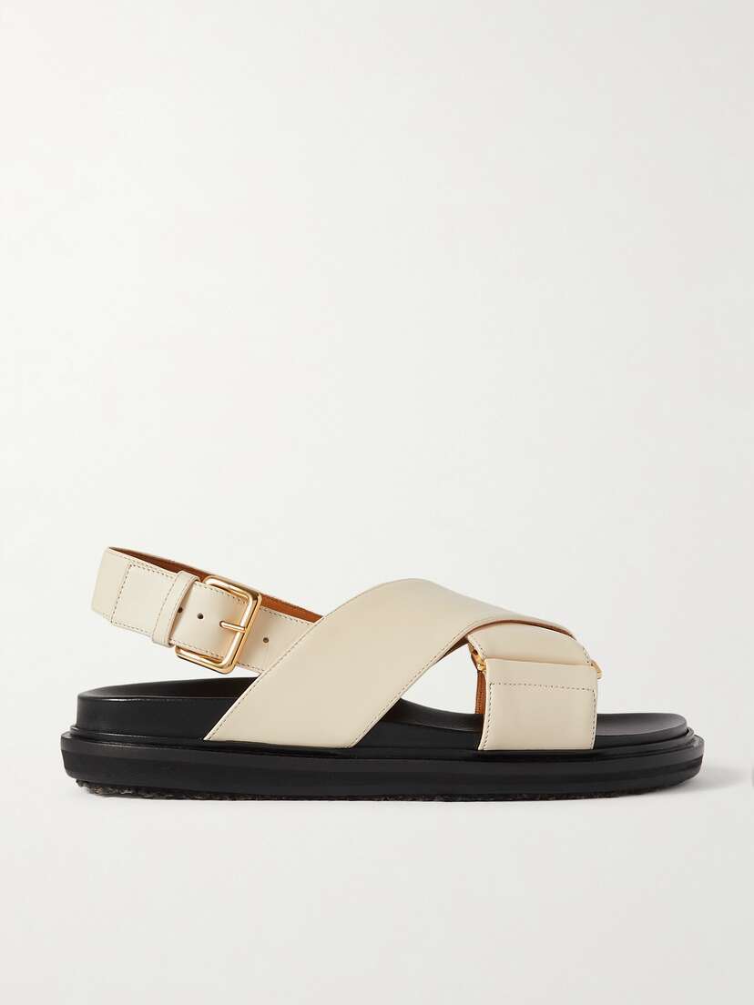 Marni Fussbett Leather Slingback Sandals