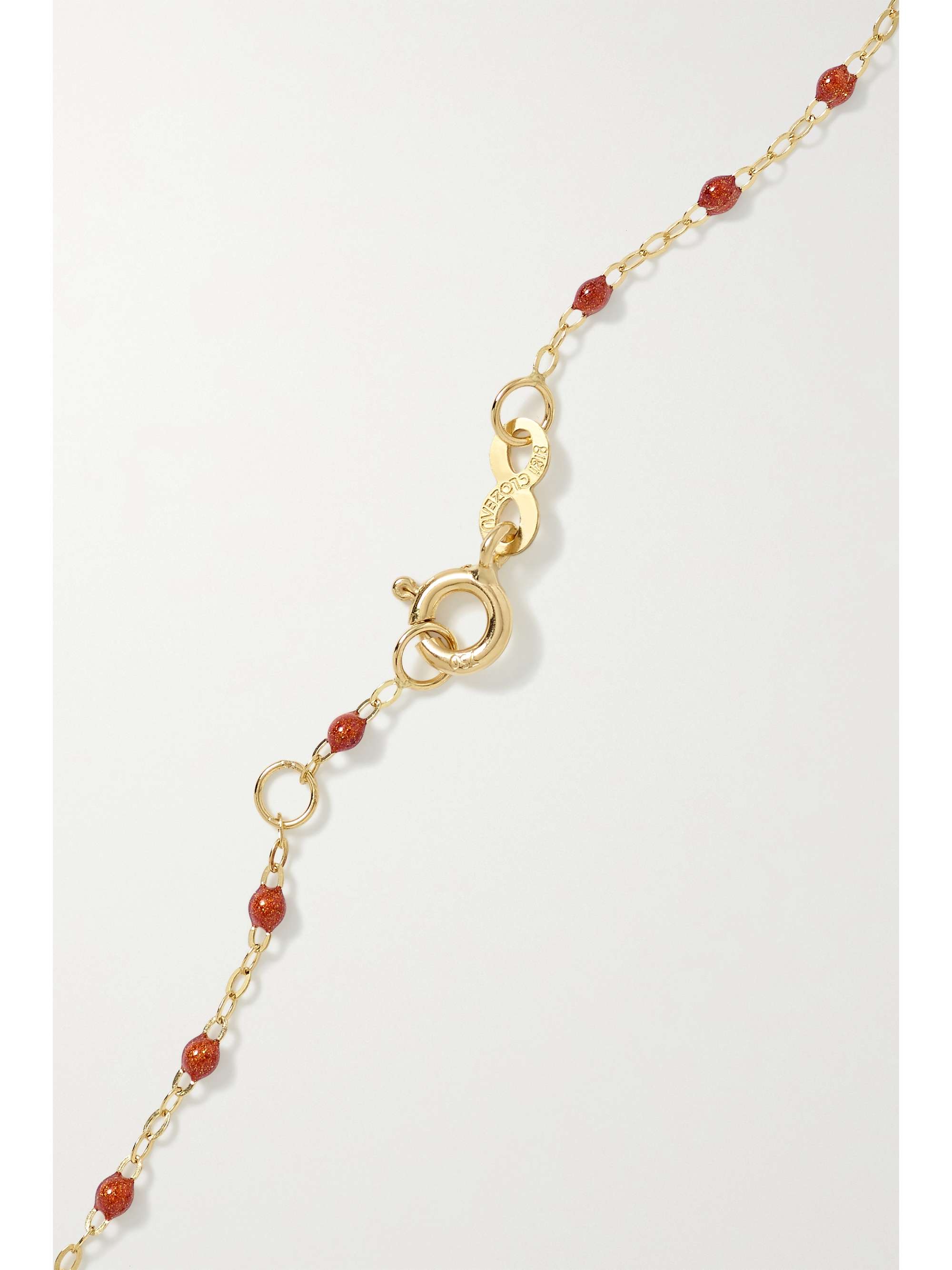 GIGI CLOZEAU Classic Gigi 18-karat gold and resin bracelet