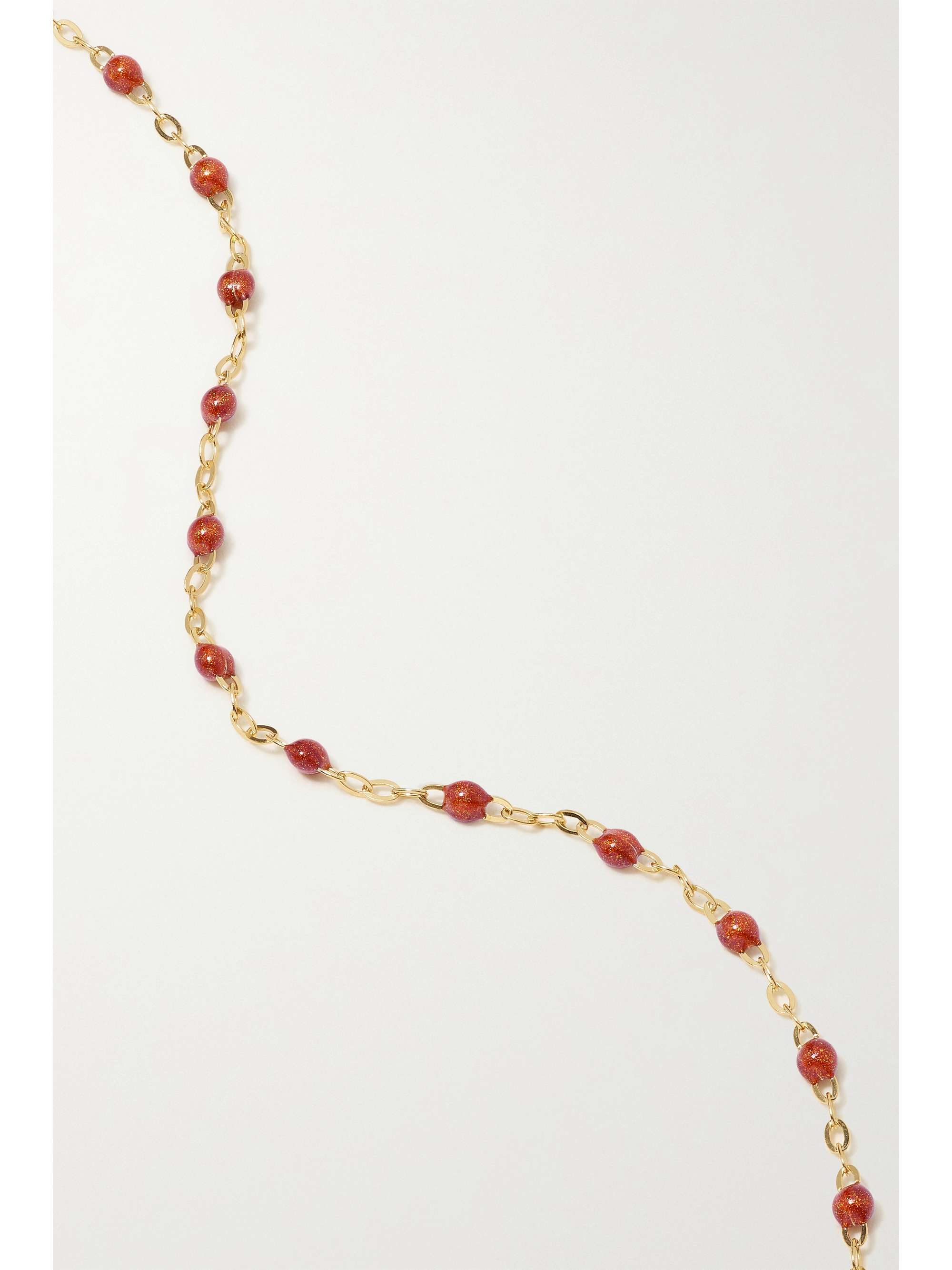 GIGI CLOZEAU Classic Gigi 18-karat gold and resin bracelet