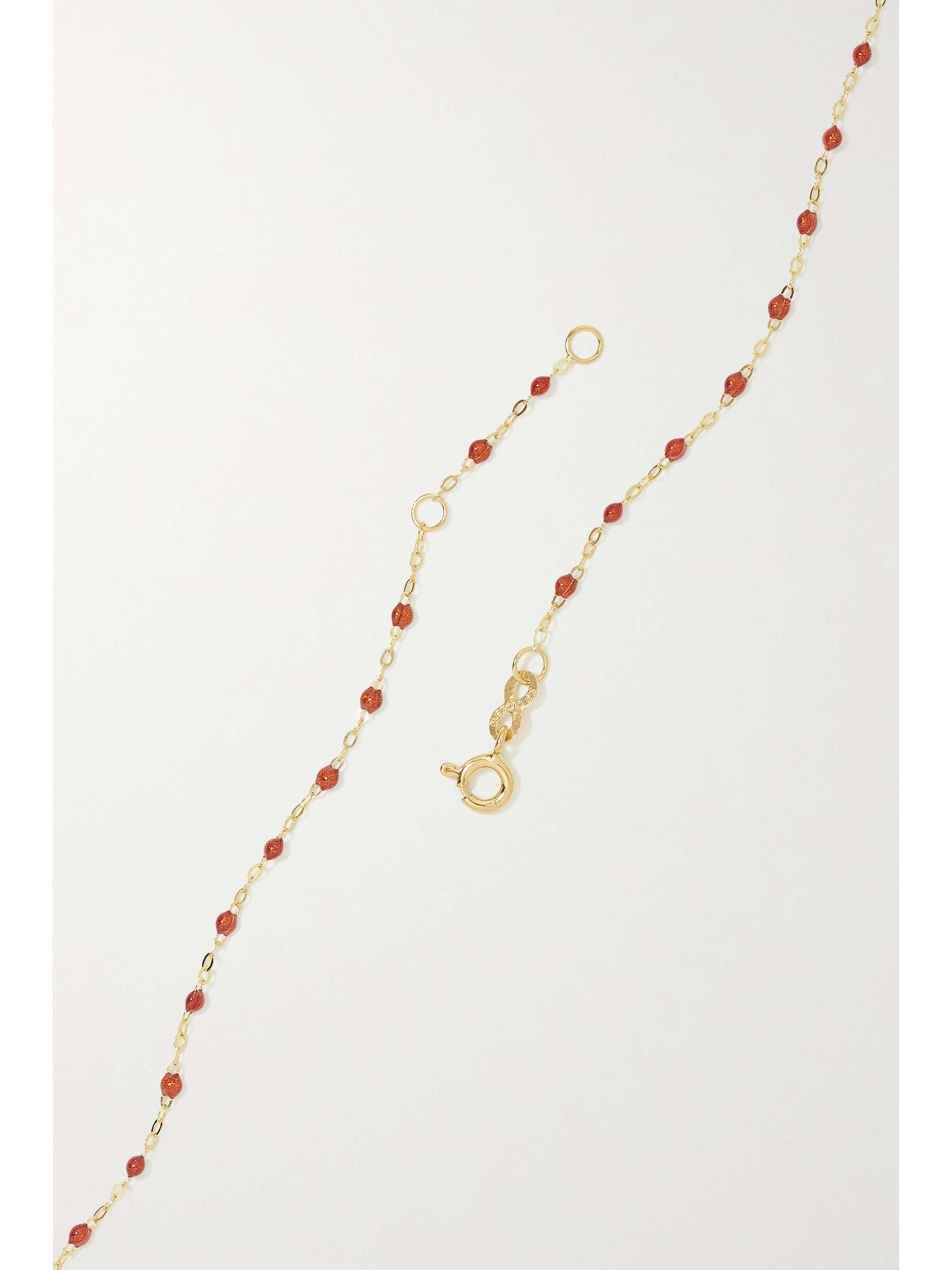 GIGI CLOZEAU Classic Gigi 18-karat gold and resin necklace