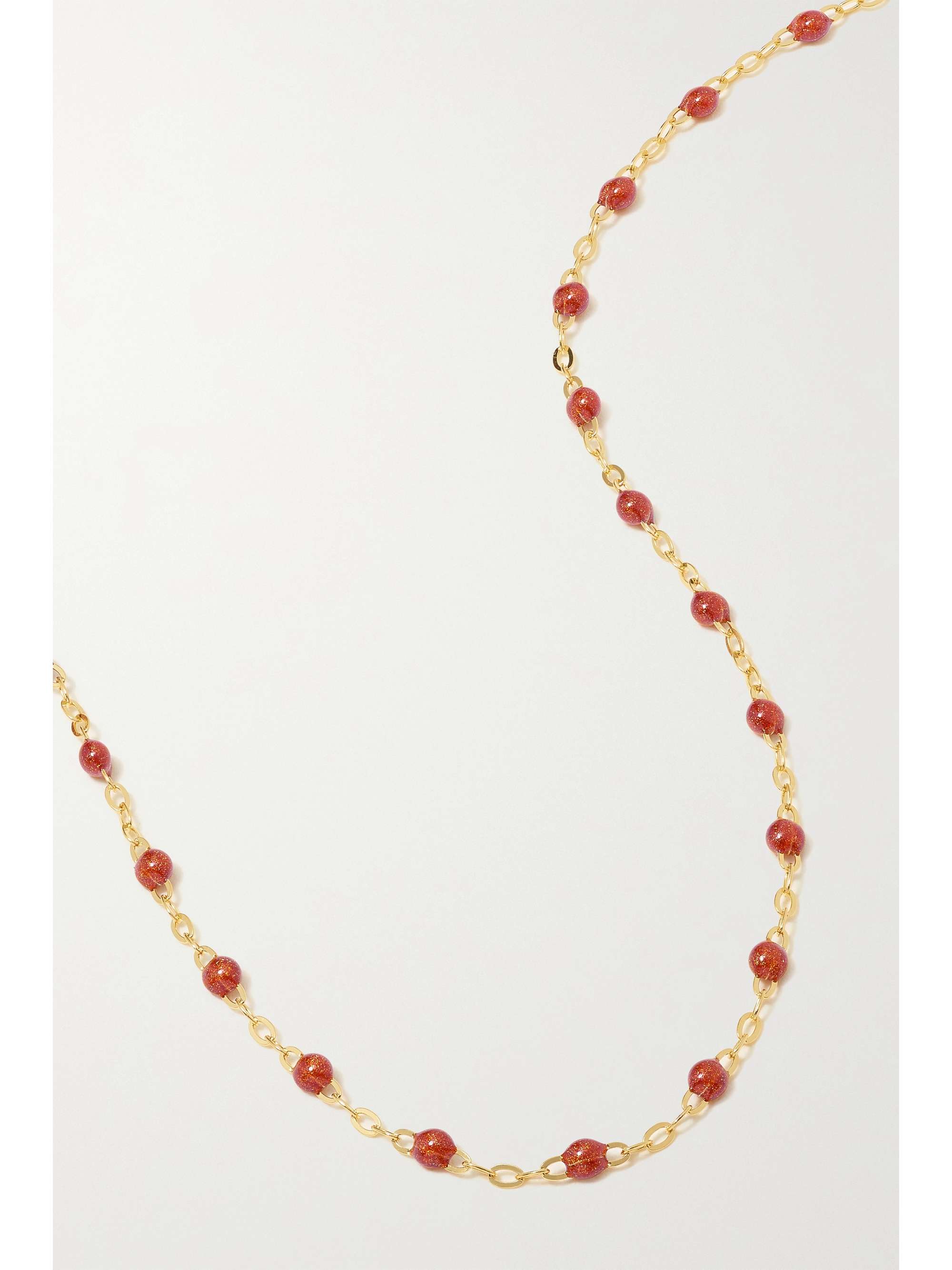 GIGI CLOZEAU Classic Gigi 18-karat gold and resin necklace