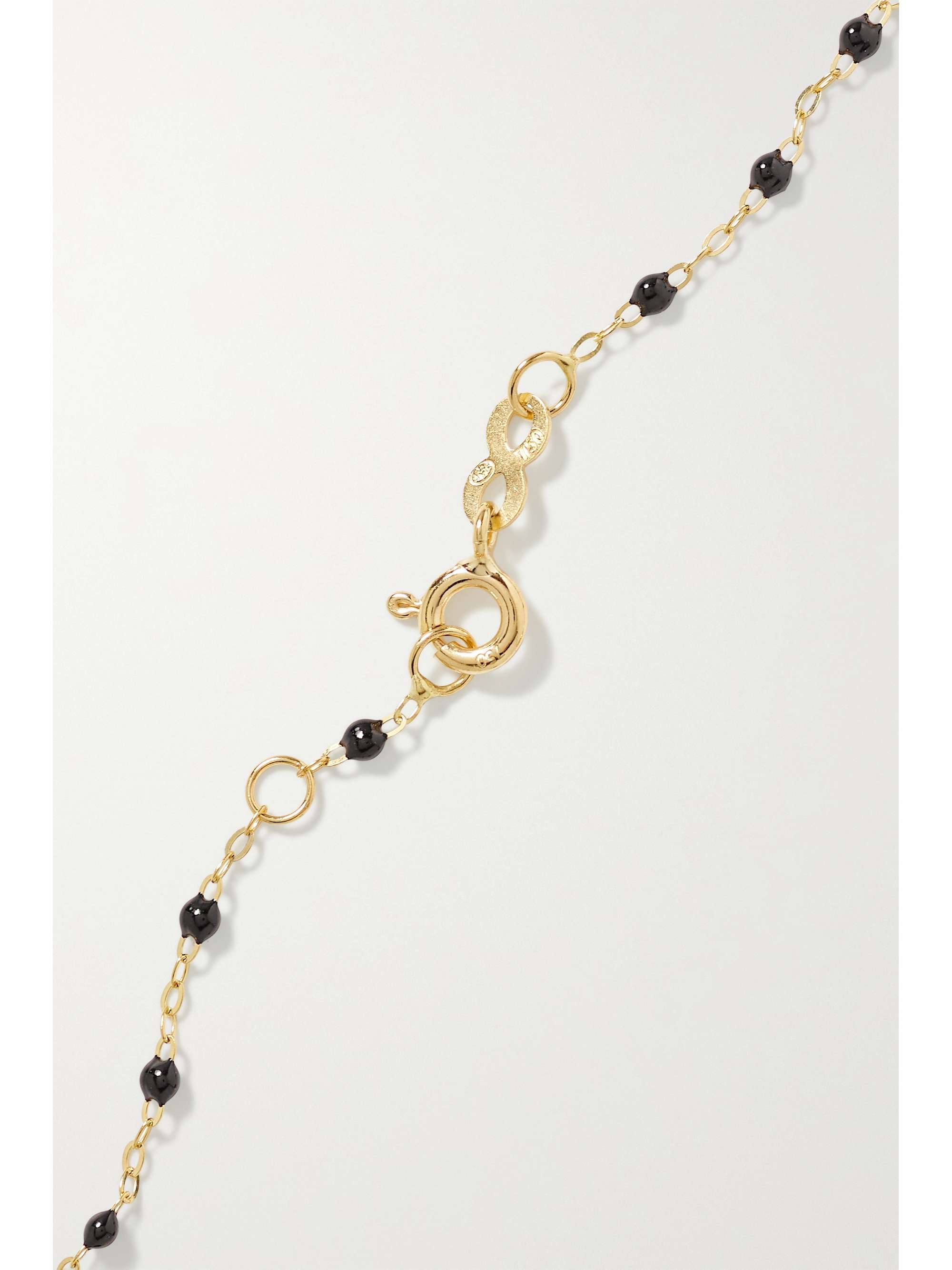 GIGI CLOZEAU Puce Classic Gigi 18-karat gold, resin and diamond bracelet