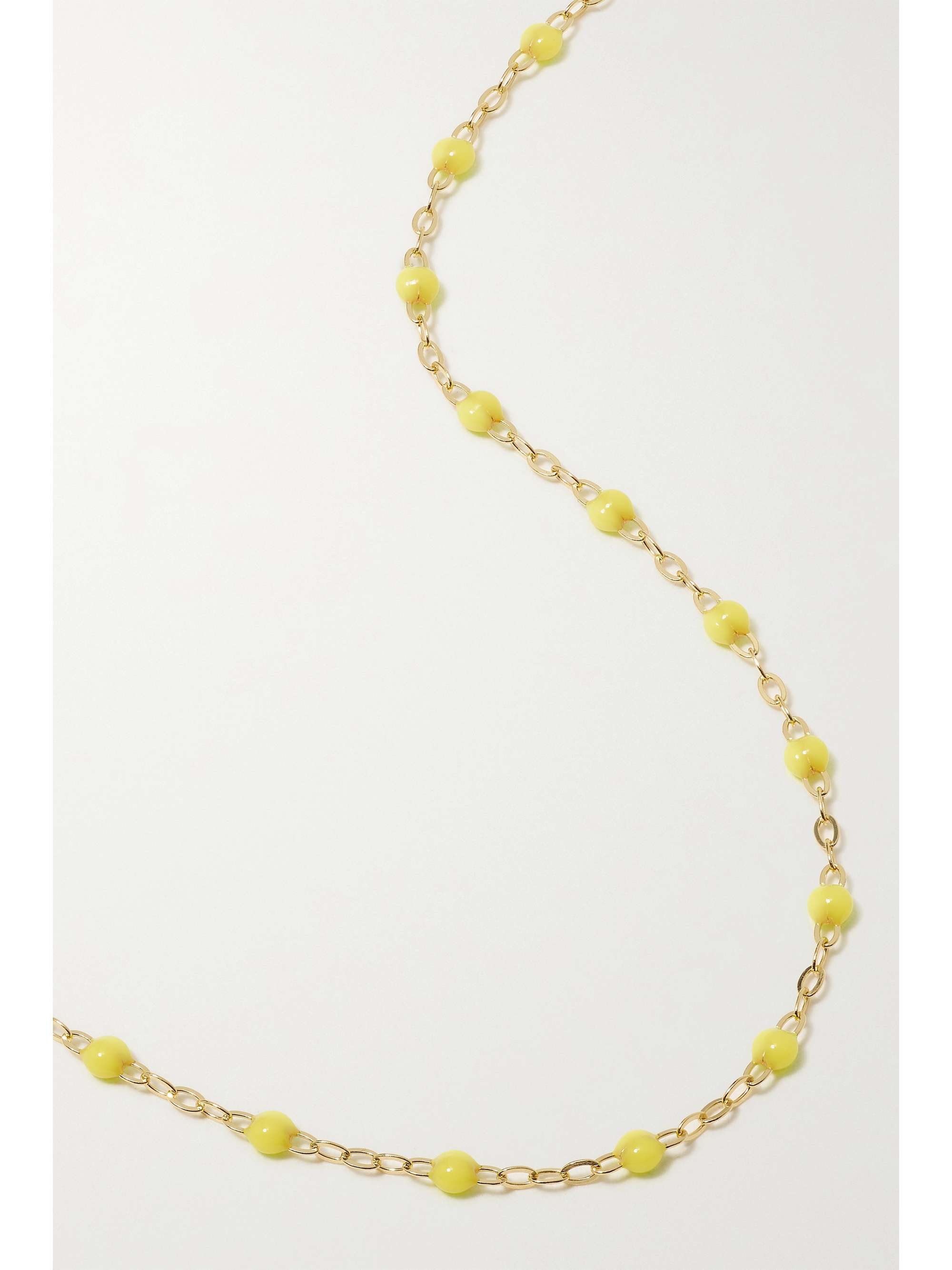 GIGI CLOZEAU Classic Gigi 18-karat gold and resin necklace