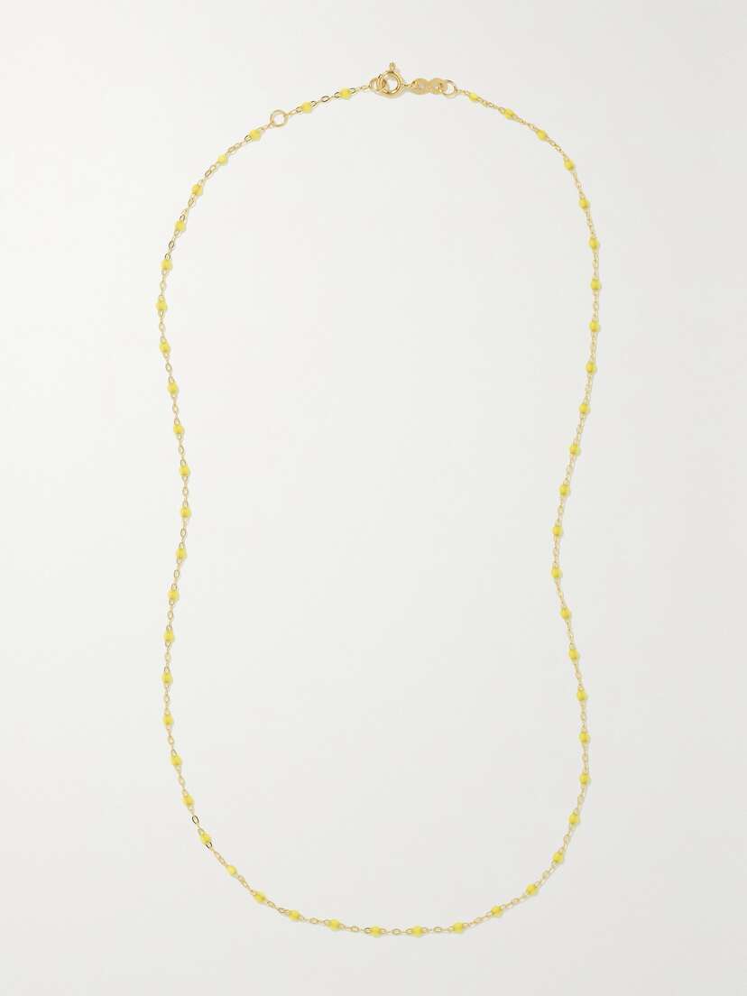 Gigi Clozeau Classic Gigi 18-karat Gold And Resin Necklace